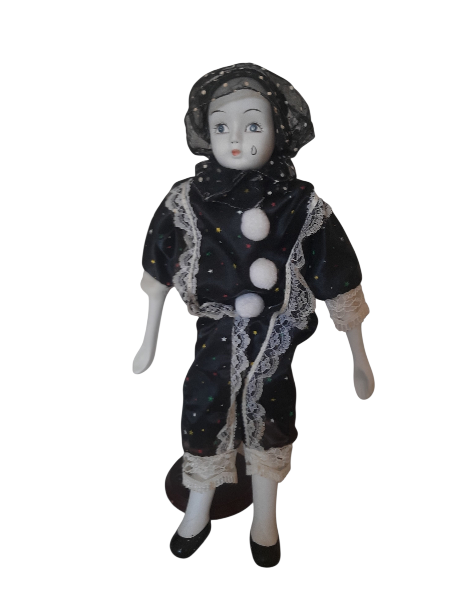 Muñeco de porcelana Pierrot