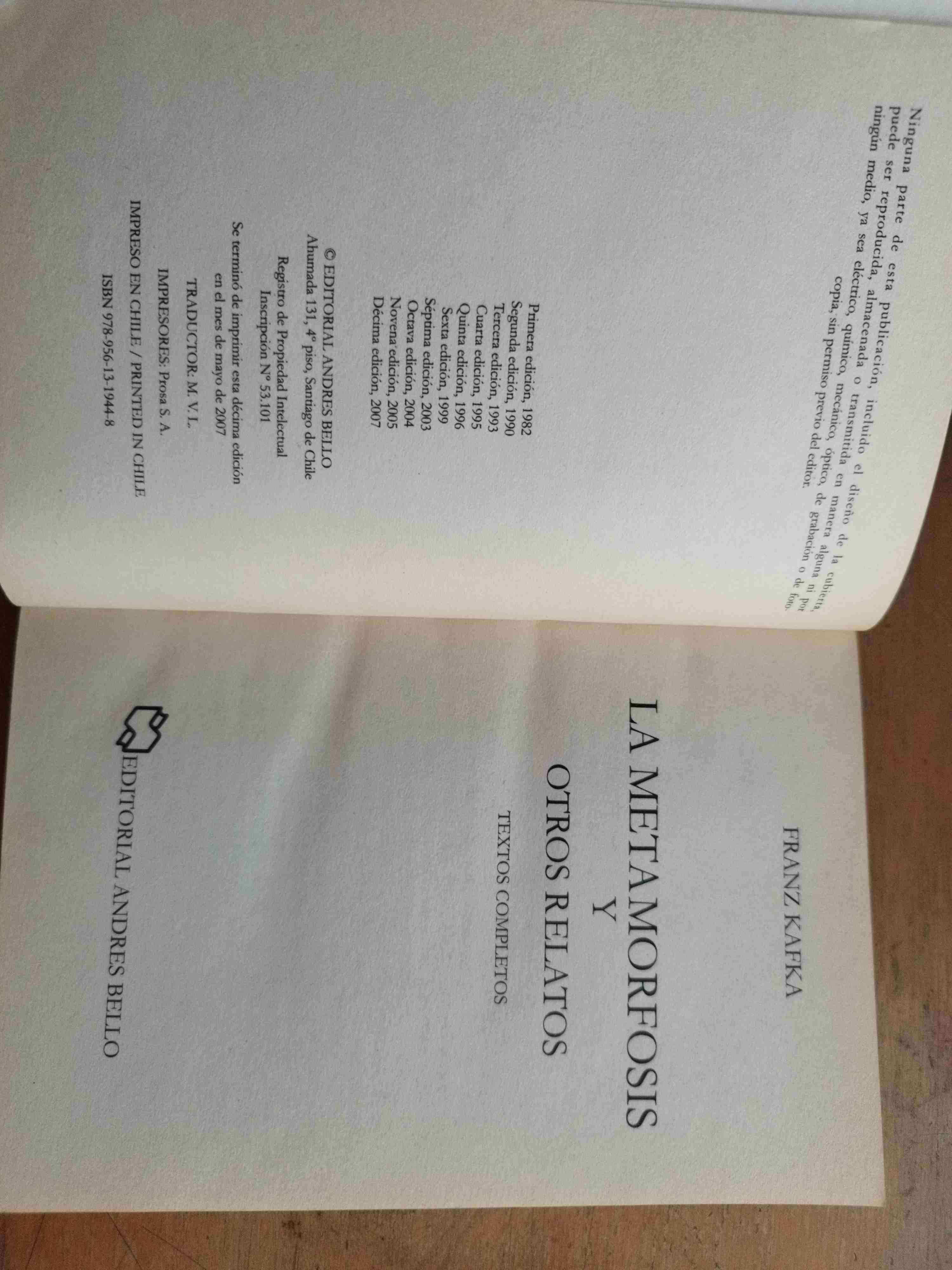 Libro La Metamorfosis y otros relatos - miniatura 3