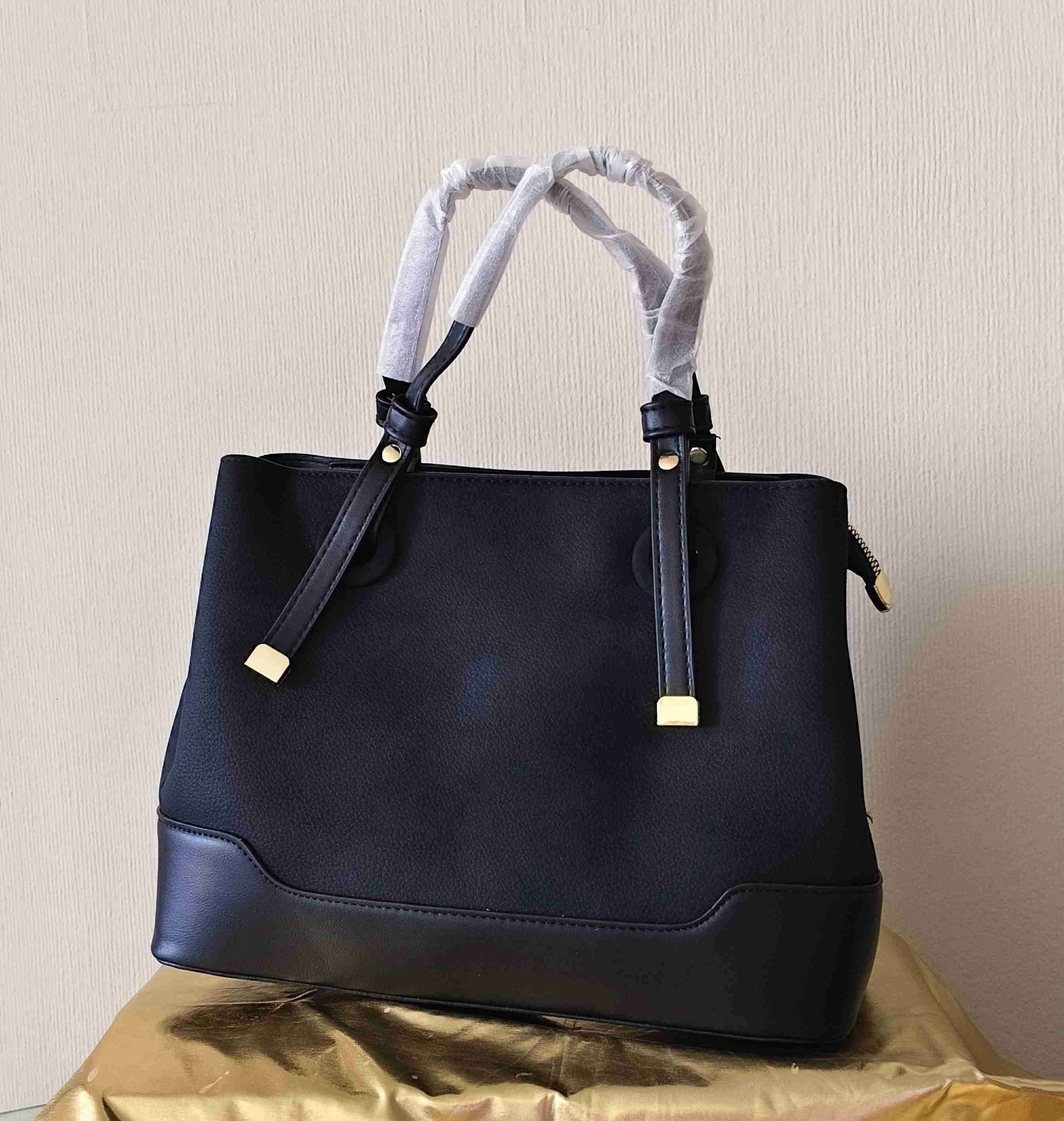 Cartera tote café marrón - miniatura 2