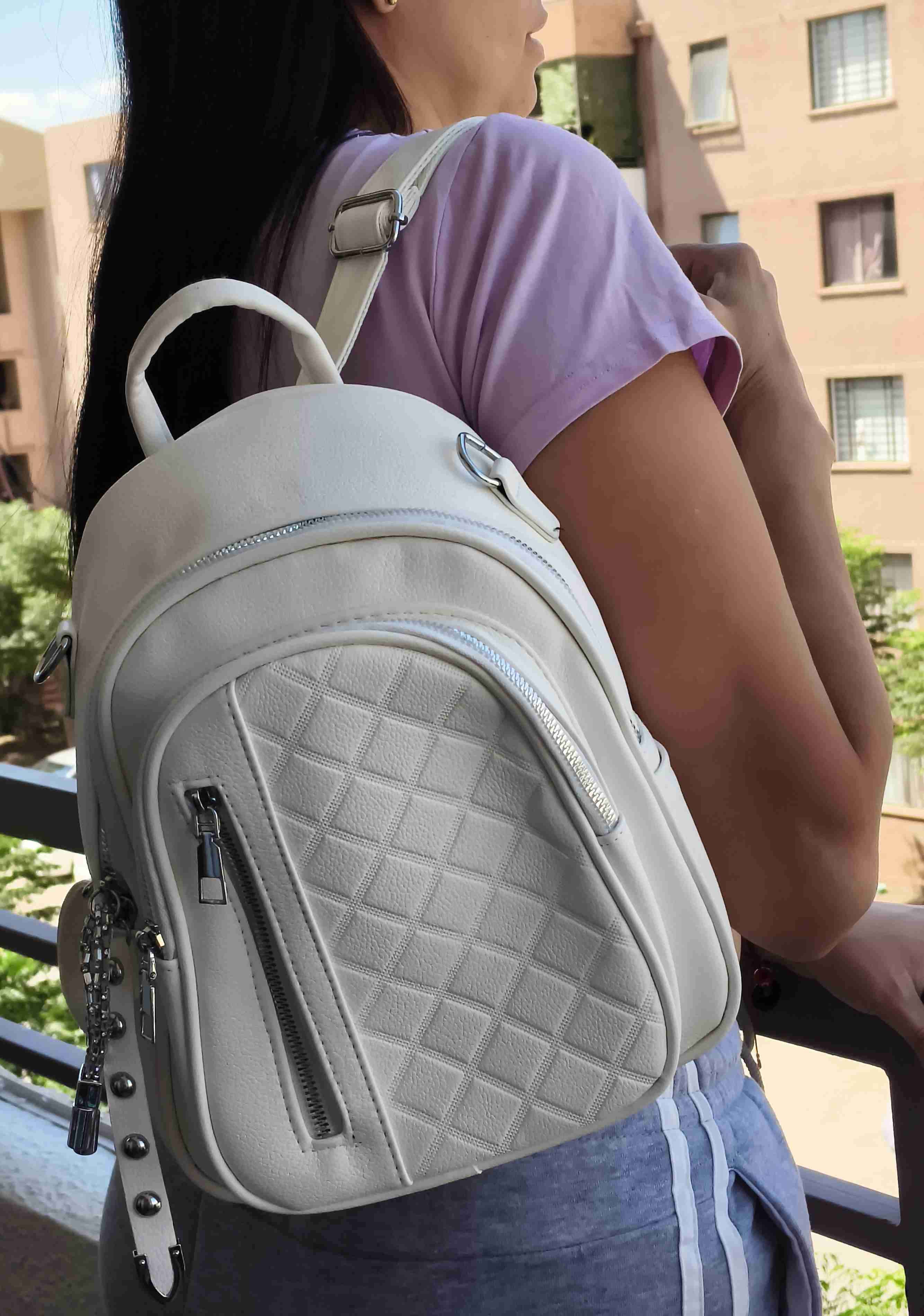 Cartera tote café marrón - miniatura 5