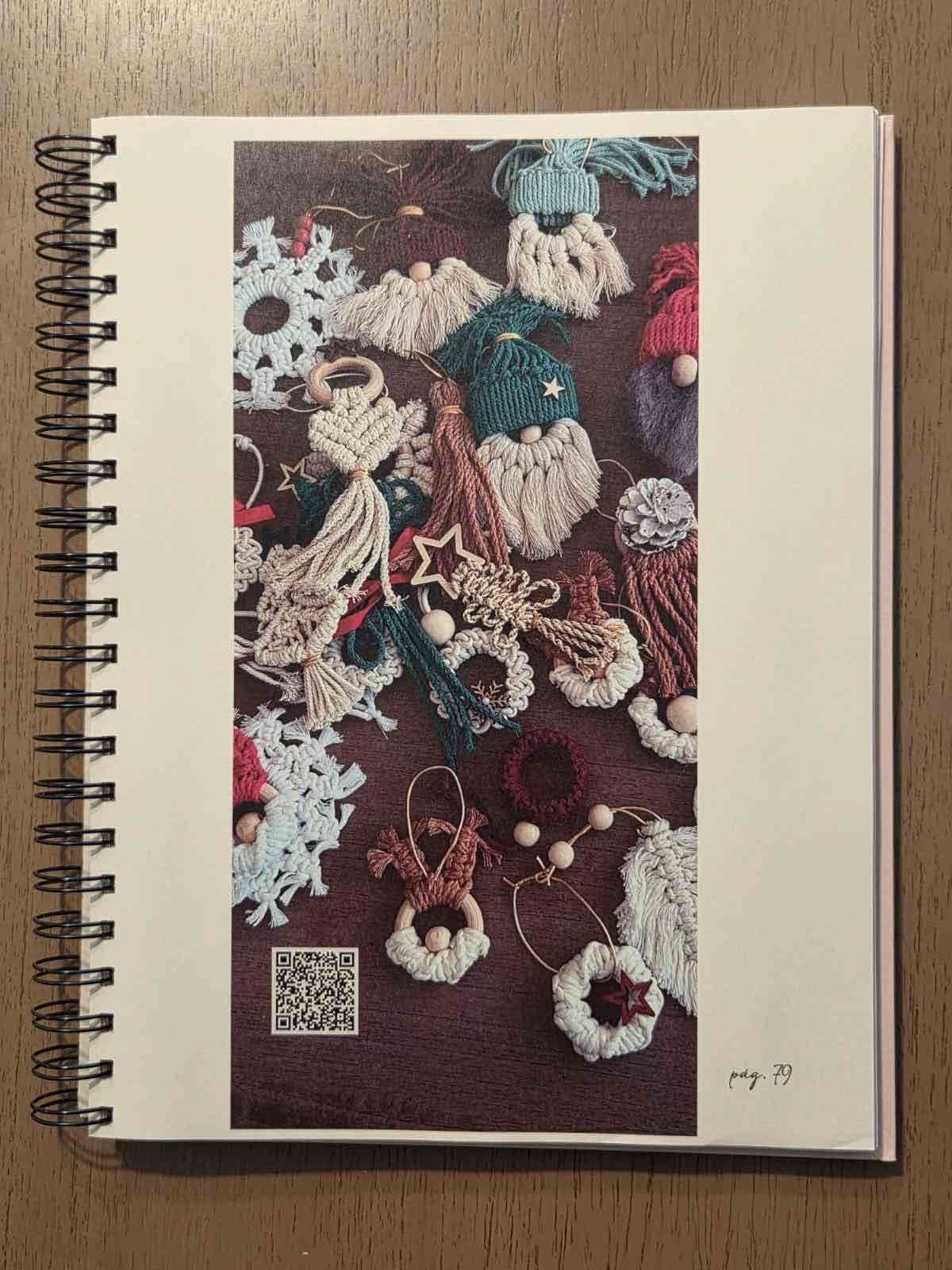 Cuaderno de macramé floral - miniatura 4