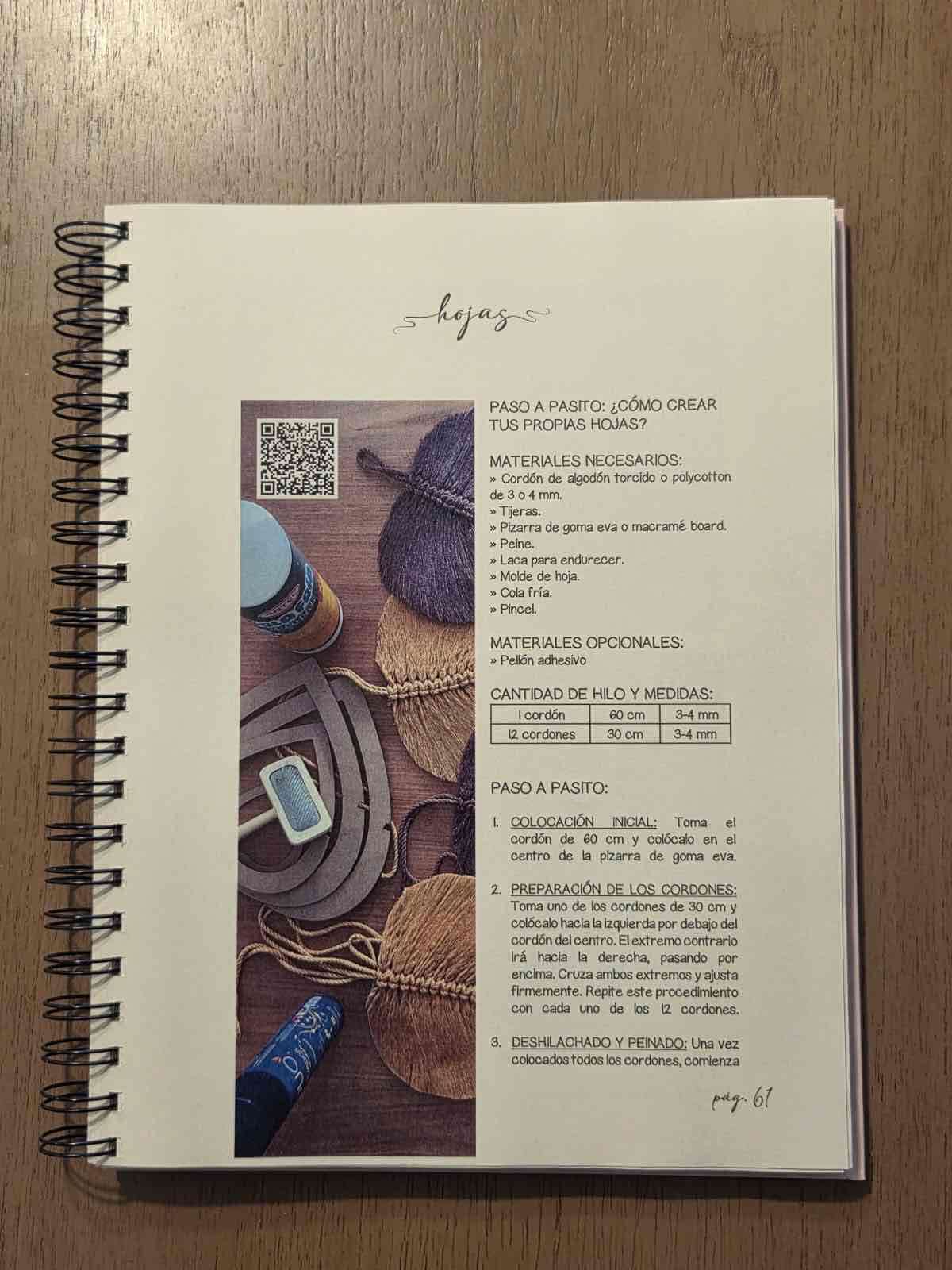 Cuaderno de macramé floral - miniatura 5