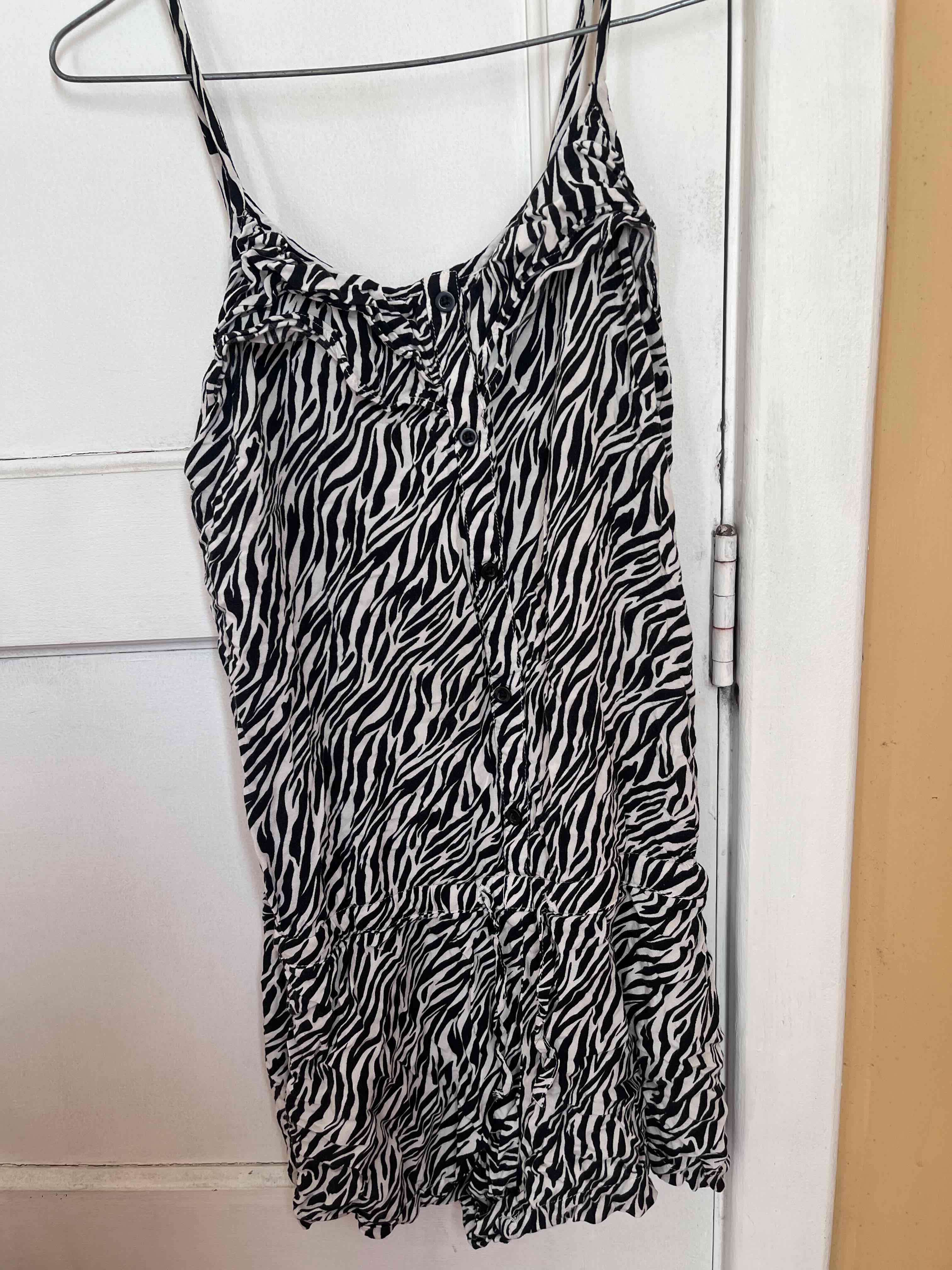 Vestido estampado cebra