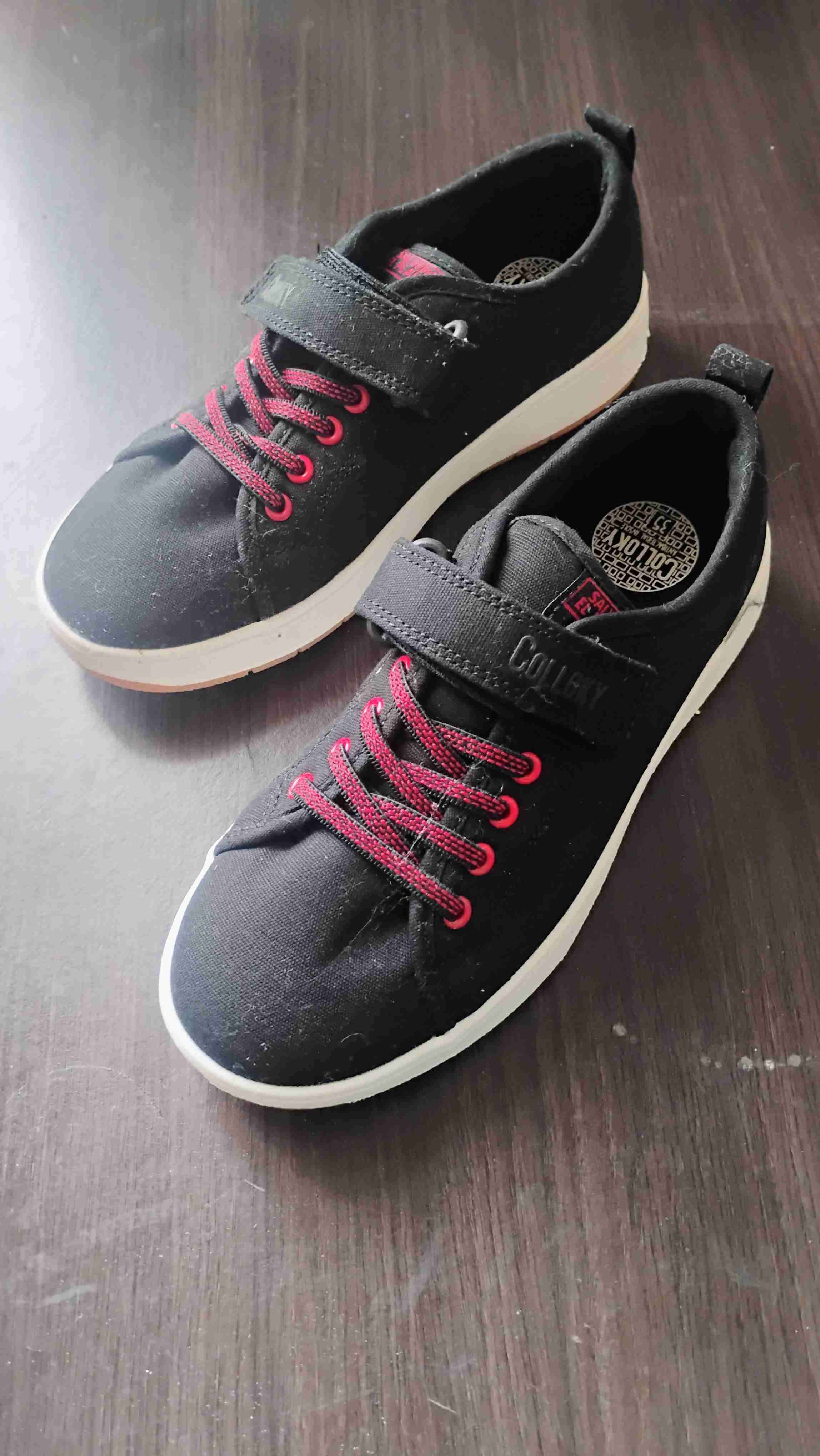 Zapatillas negras nro 35 niño/a