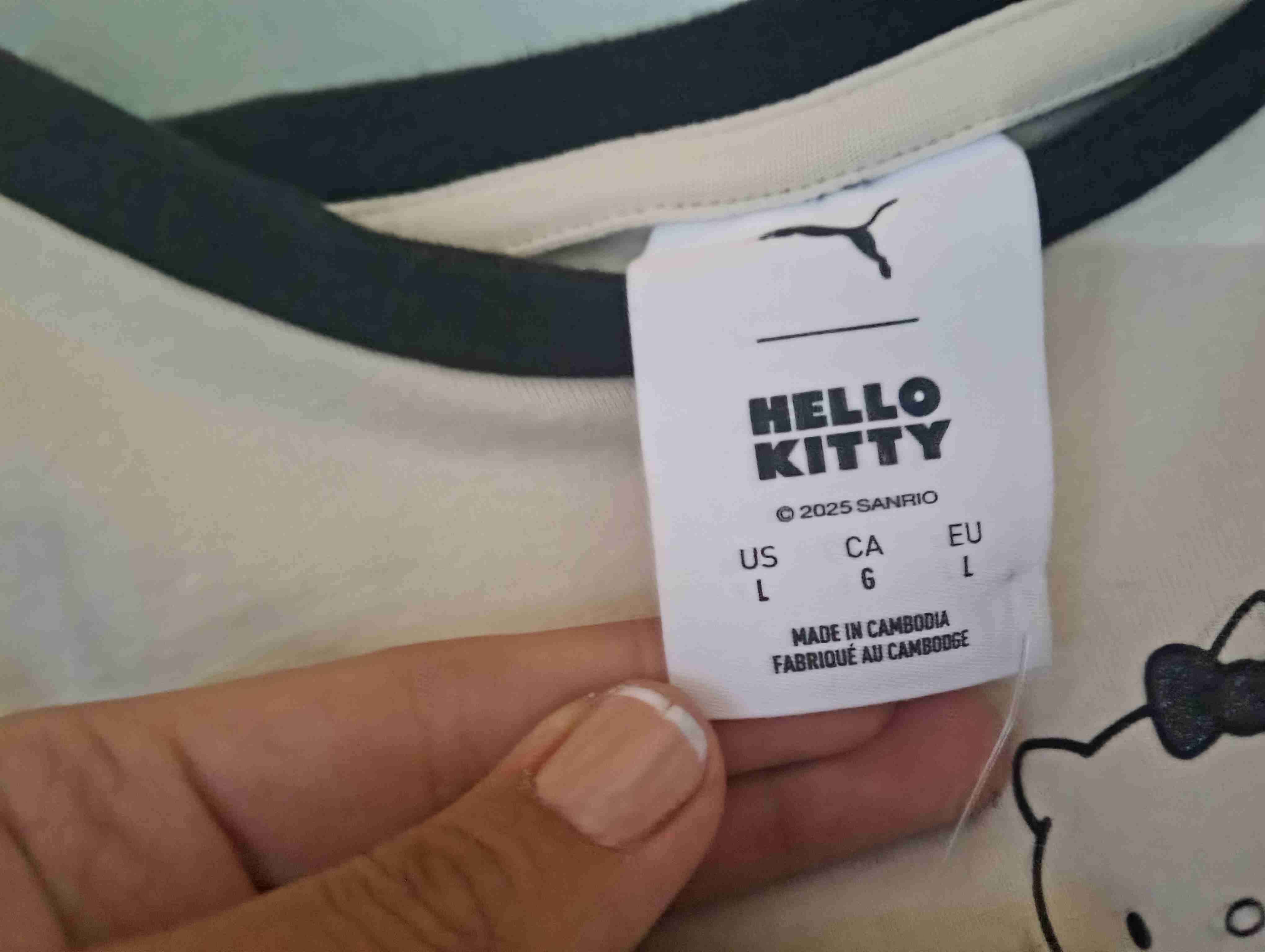 Polera Hello Kitty Puma beige nueva - miniatura 3