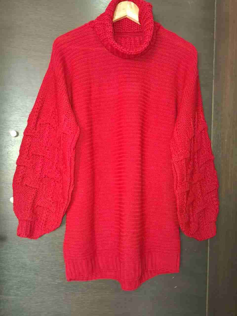 Suéter rojo de lana