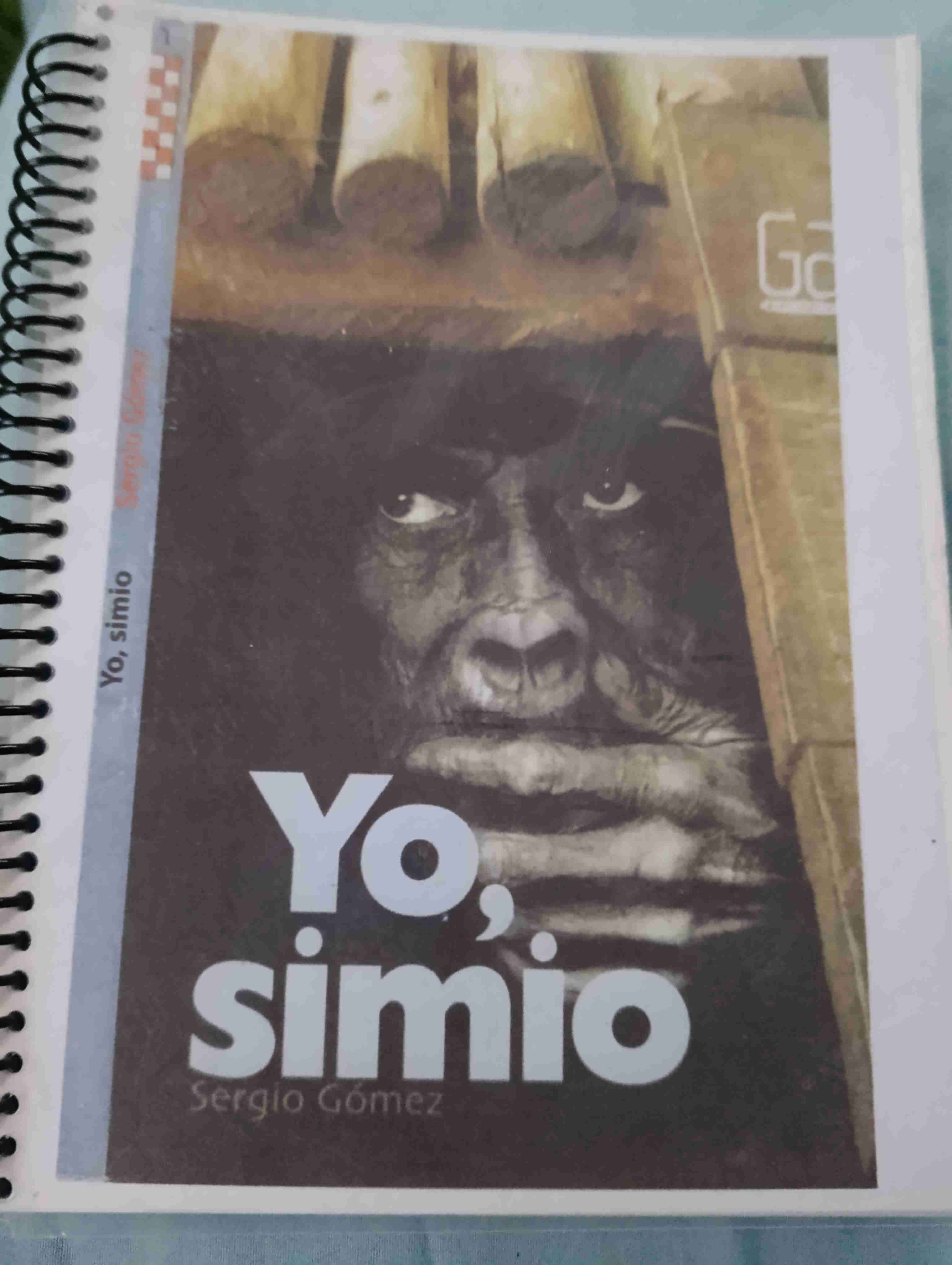 Libro 'Yo, simio' de Sergio Gómez