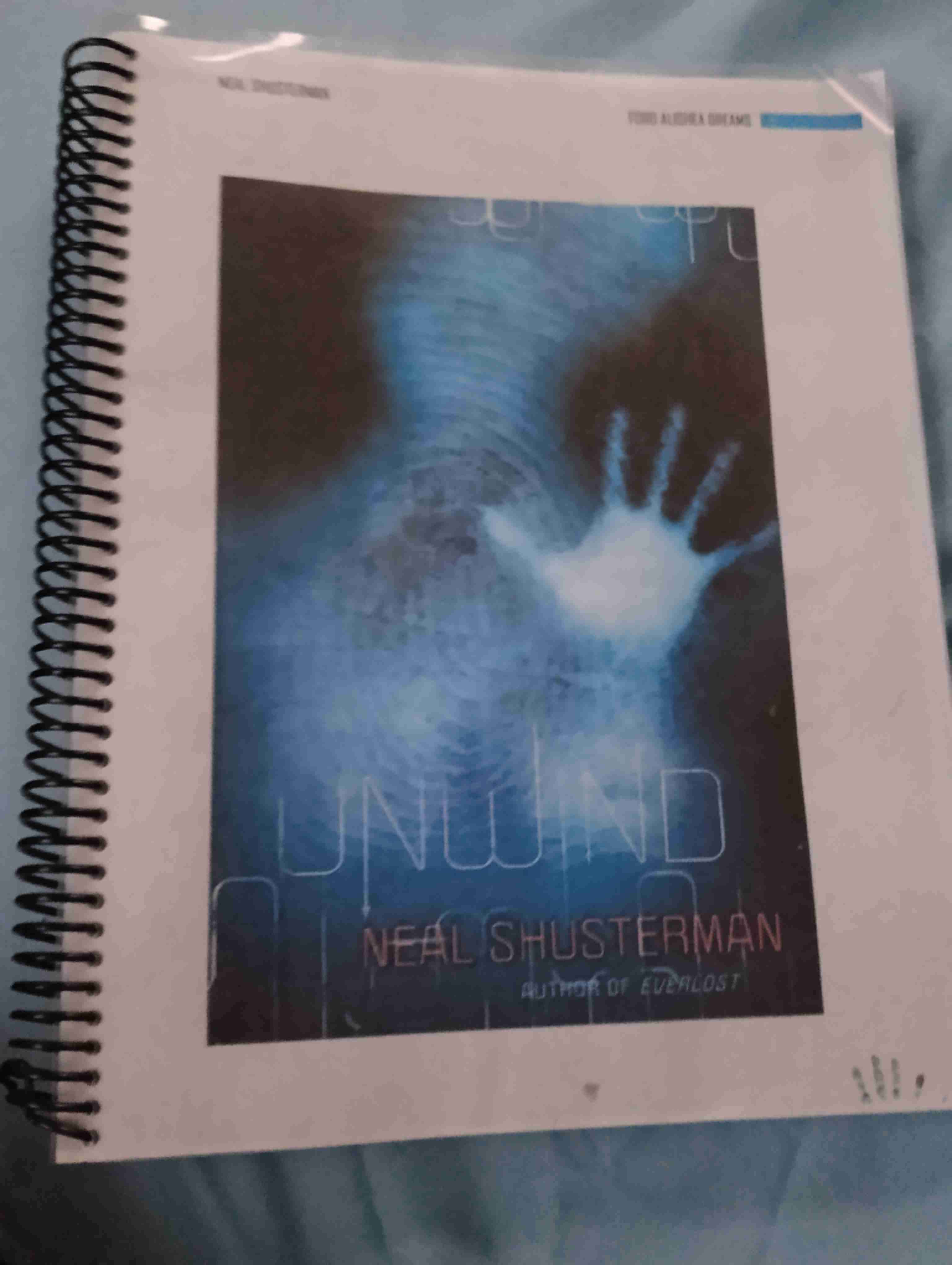 Libro espiral 'Unwind' Neal Shusterman