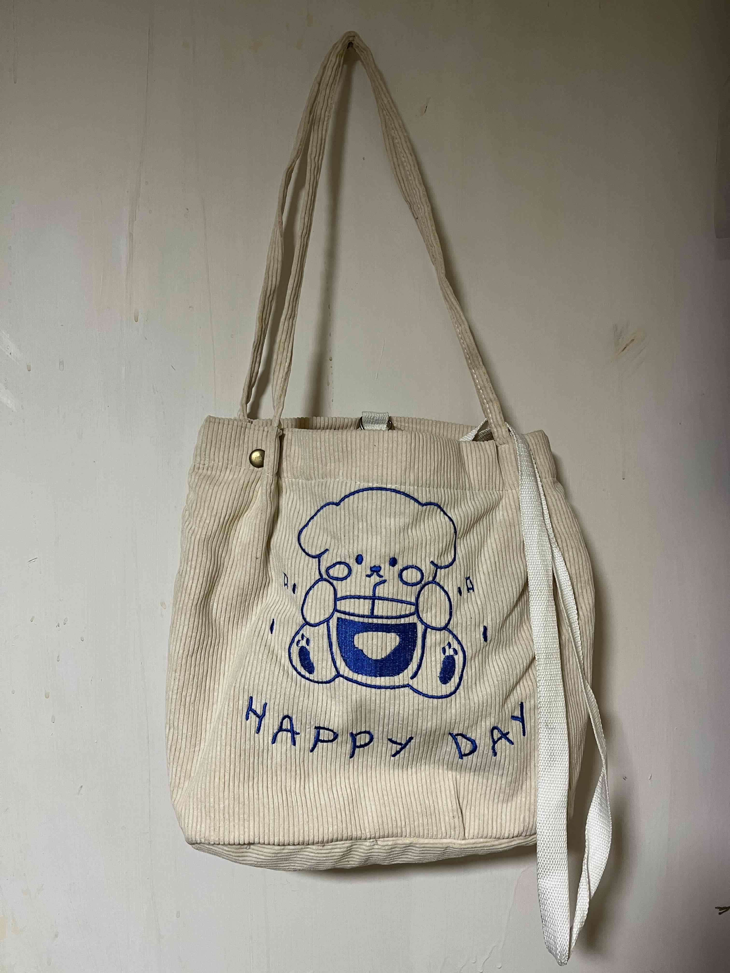 Tote bag osos verde y Blanca - miniatura 2