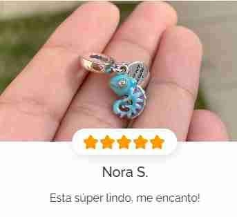 Charm Dije camaleón PlataS925 - miniatura 3