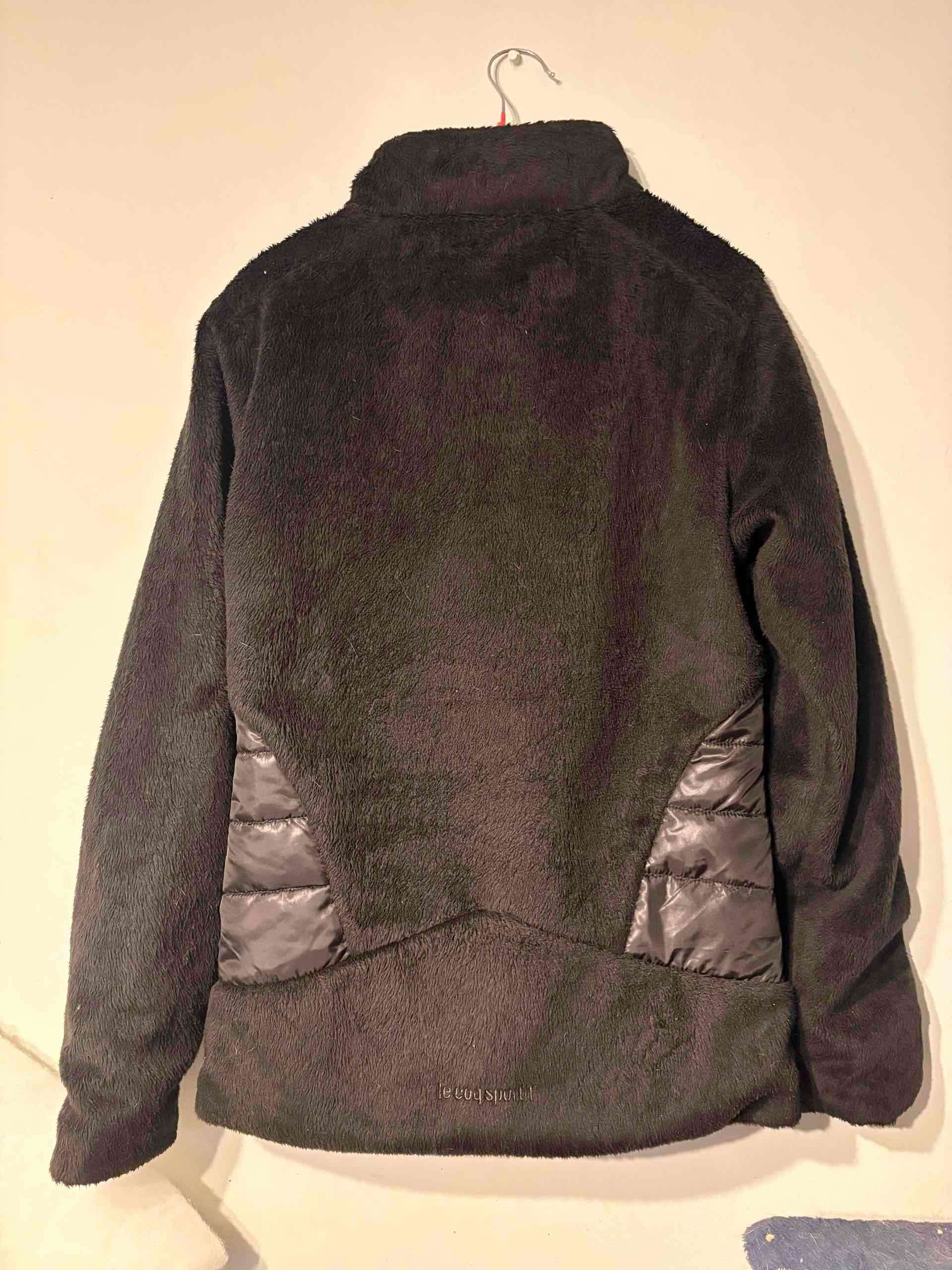 Chaqueta polar negra con cierre - miniatura 3