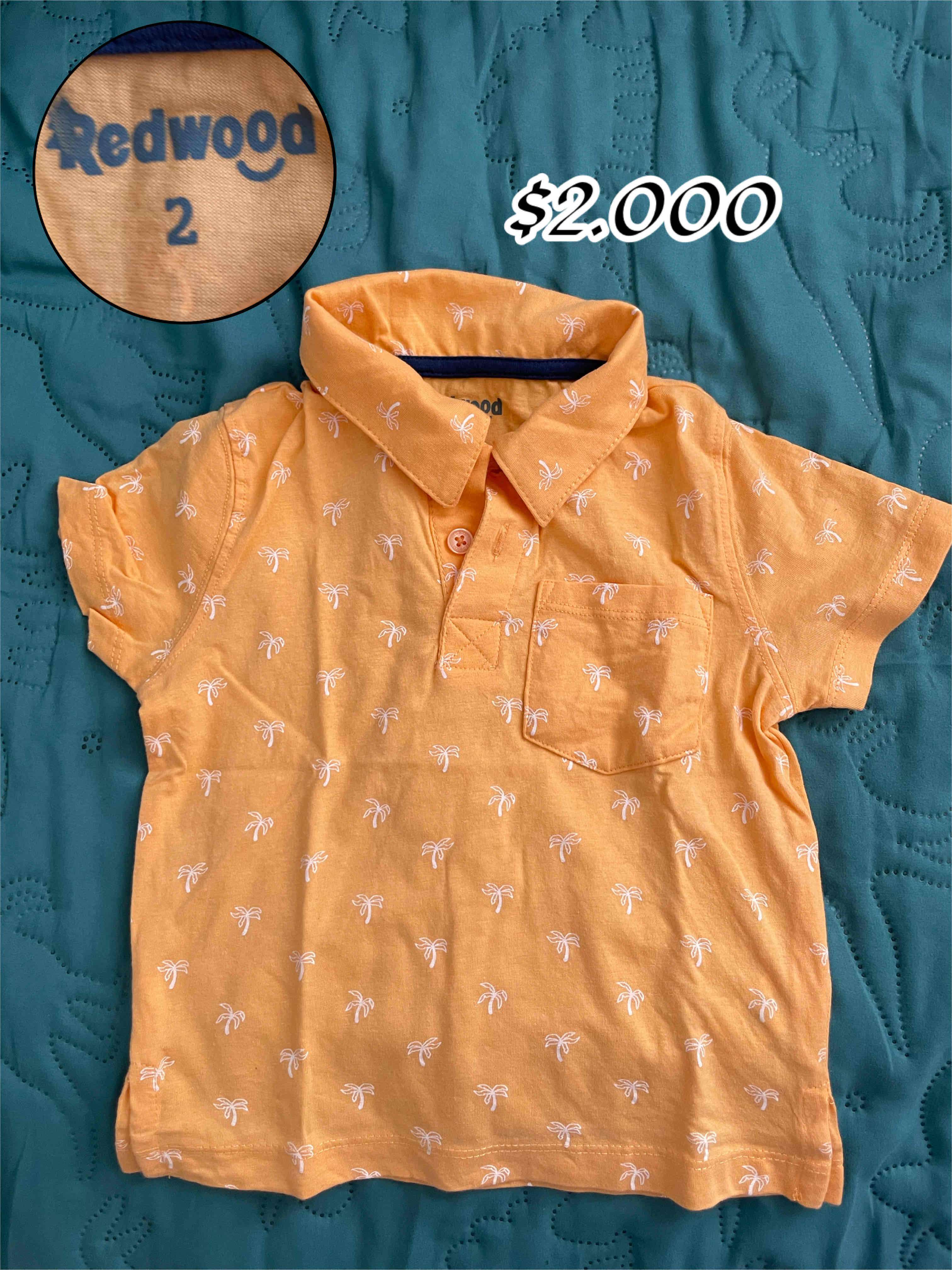 Polera naranja Redwood niños