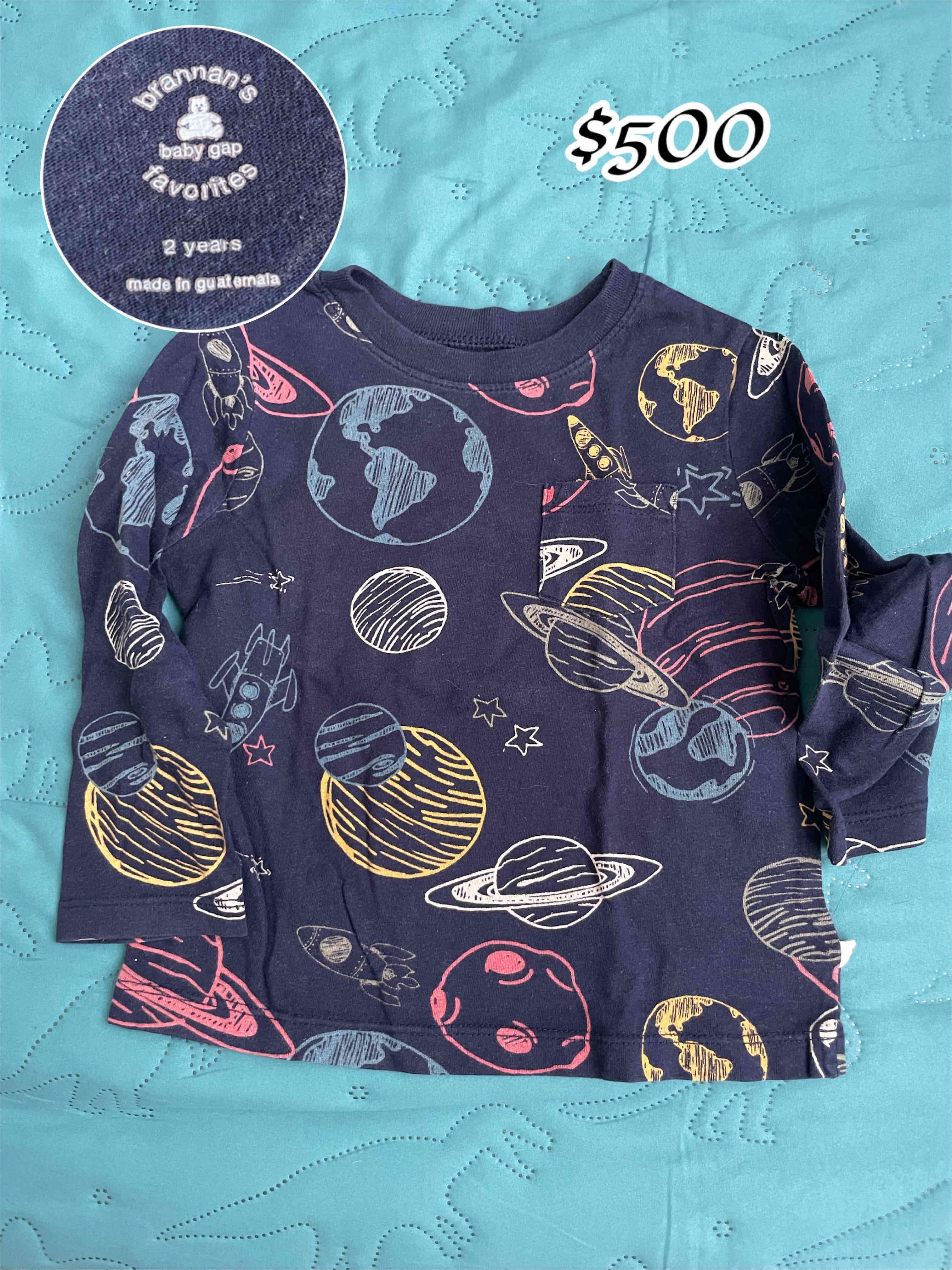 Polera niños Baby Gap planetas