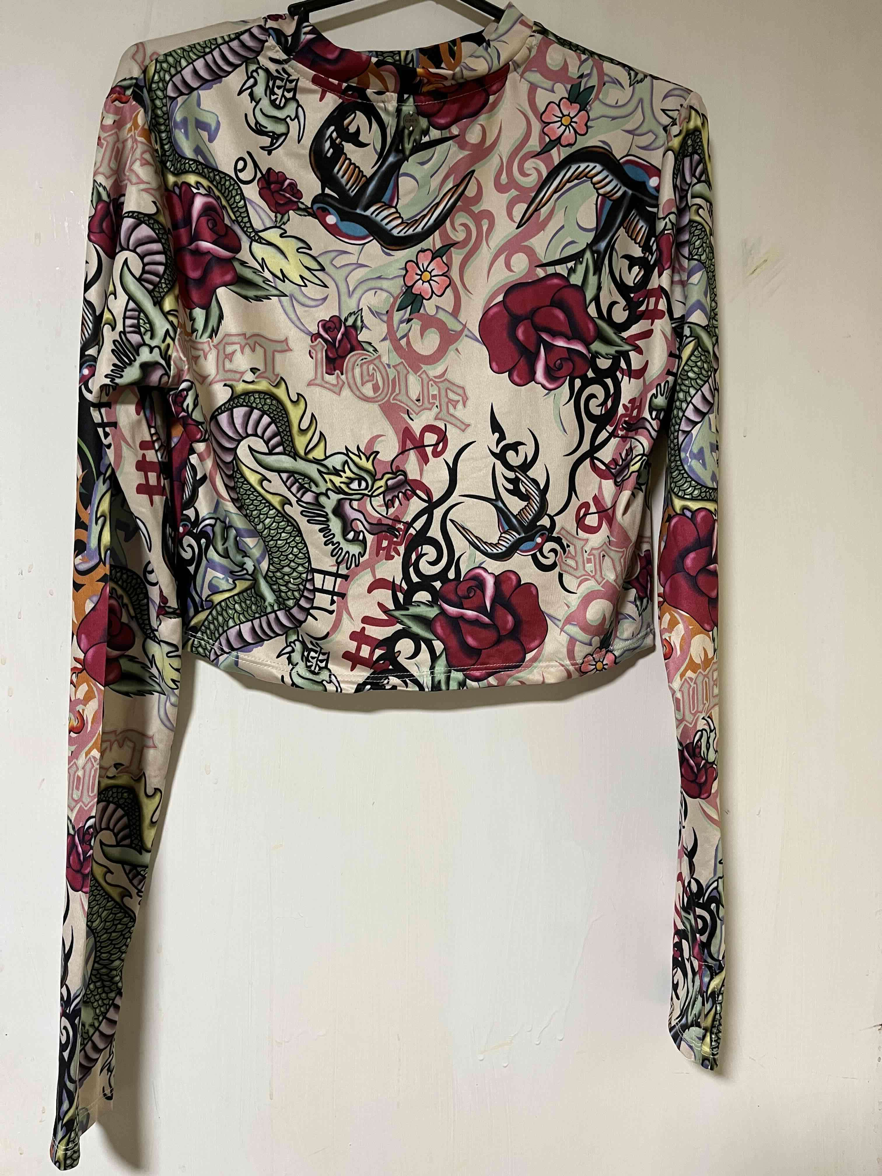 Camiseta manga larga tatuaje vintage - miniatura 2