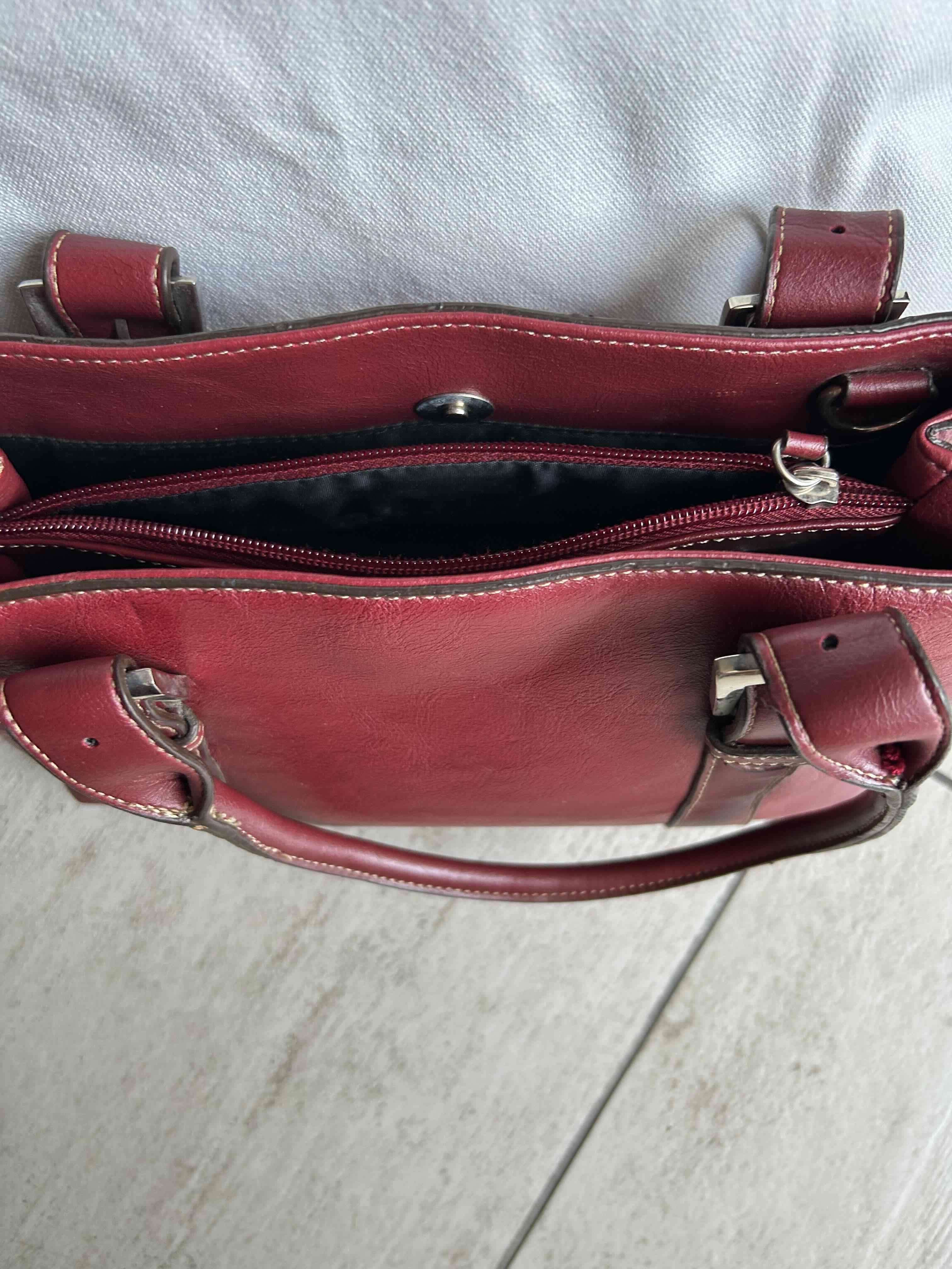 Cartera de cuero roja - miniatura 3