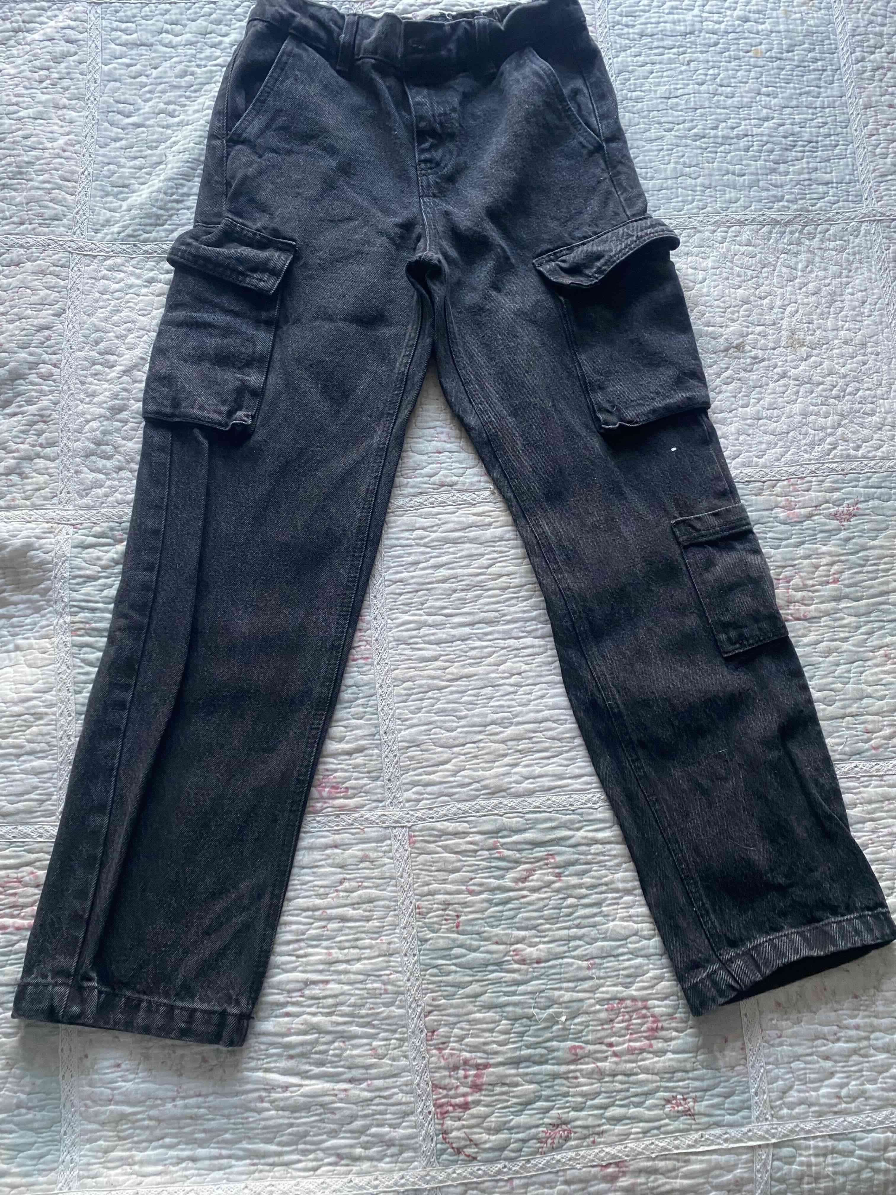 Pantalón cargo negro talla 14 Niño
