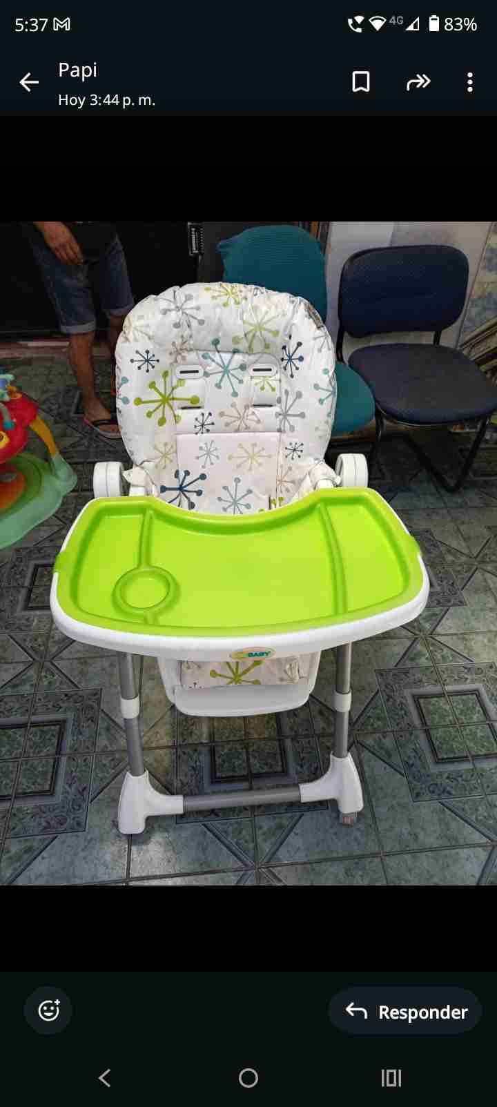 Silla de comer para bebé - miniatura 2