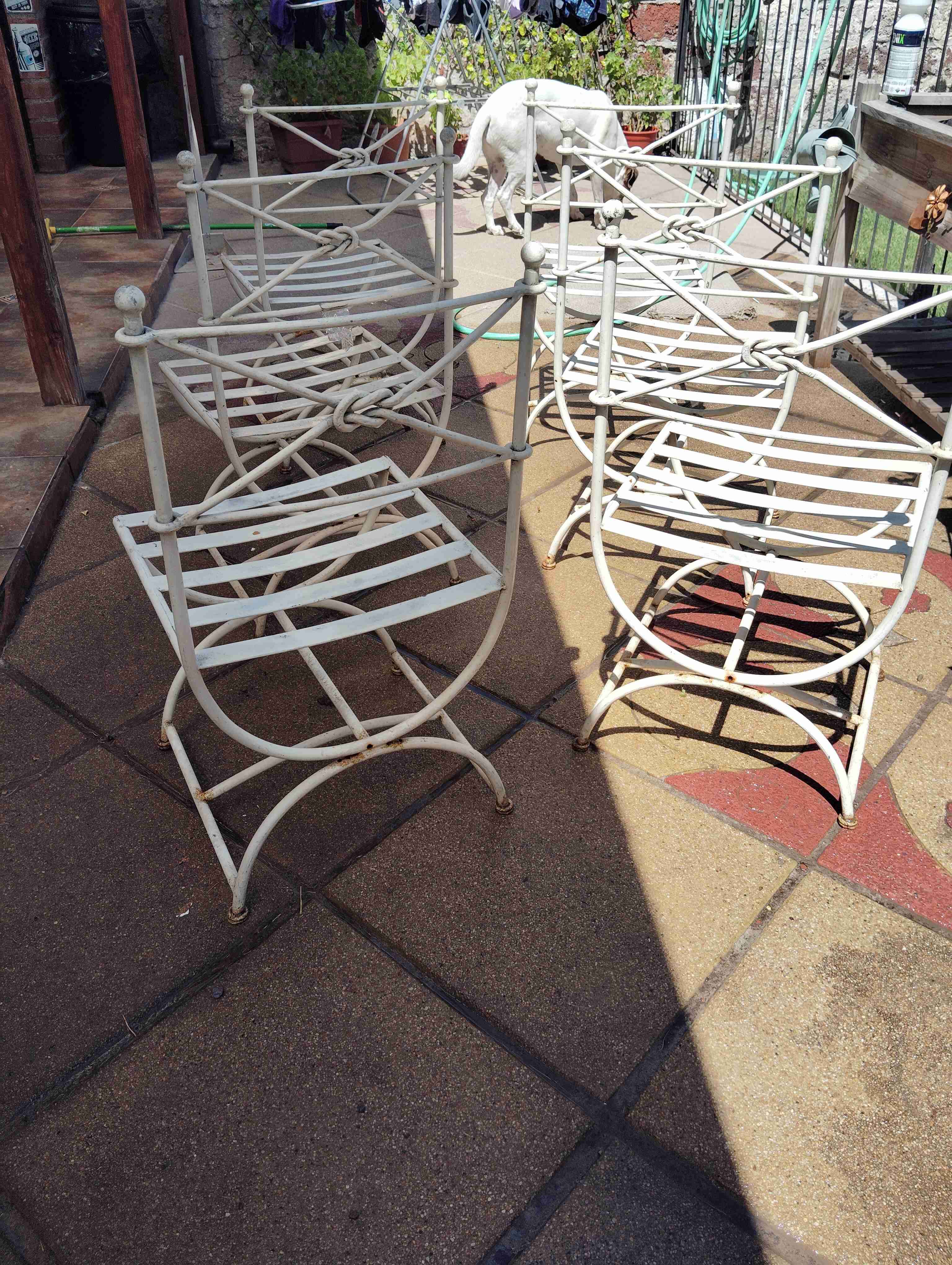 Conjunto de sillas metálicas jardín - miniatura 2