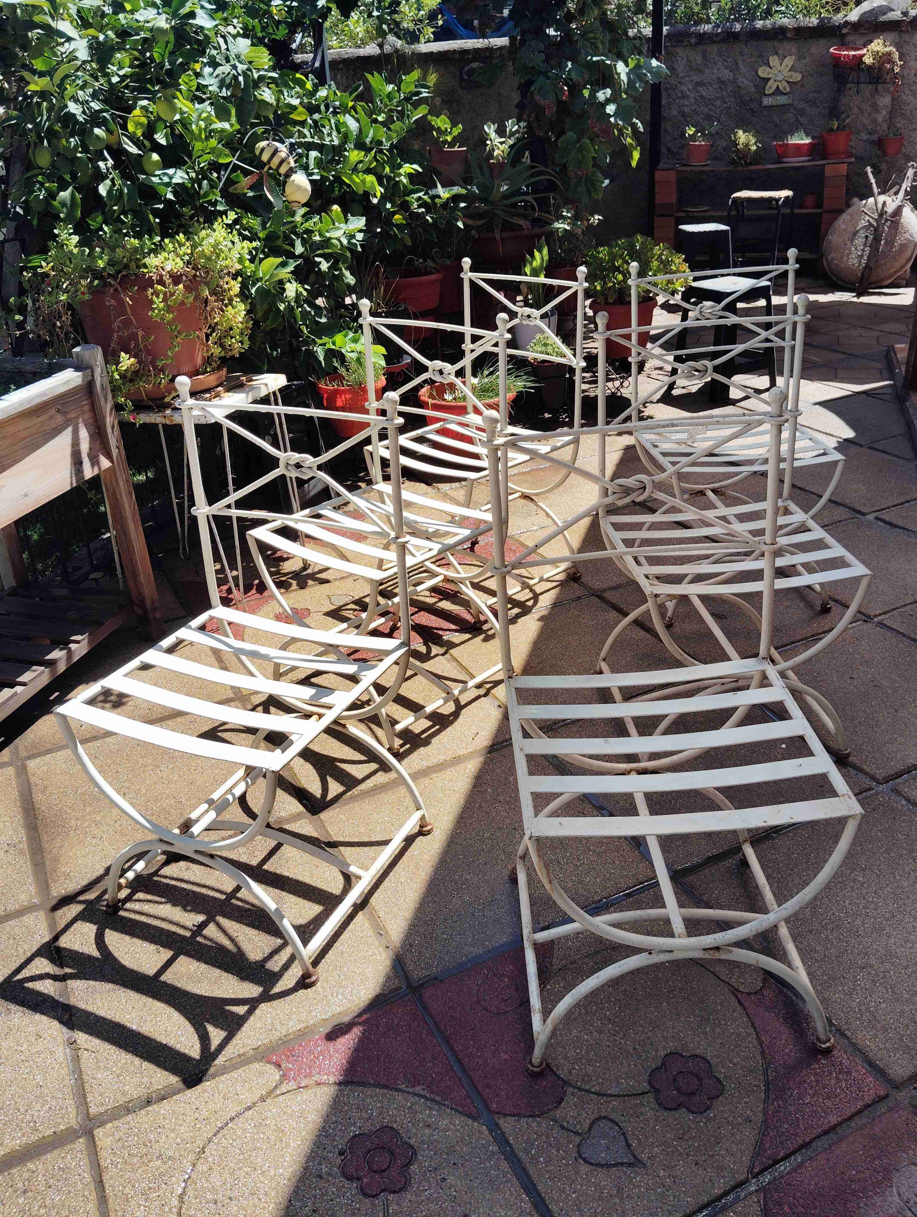 Conjunto de sillas metálicas jardín - miniatura 3