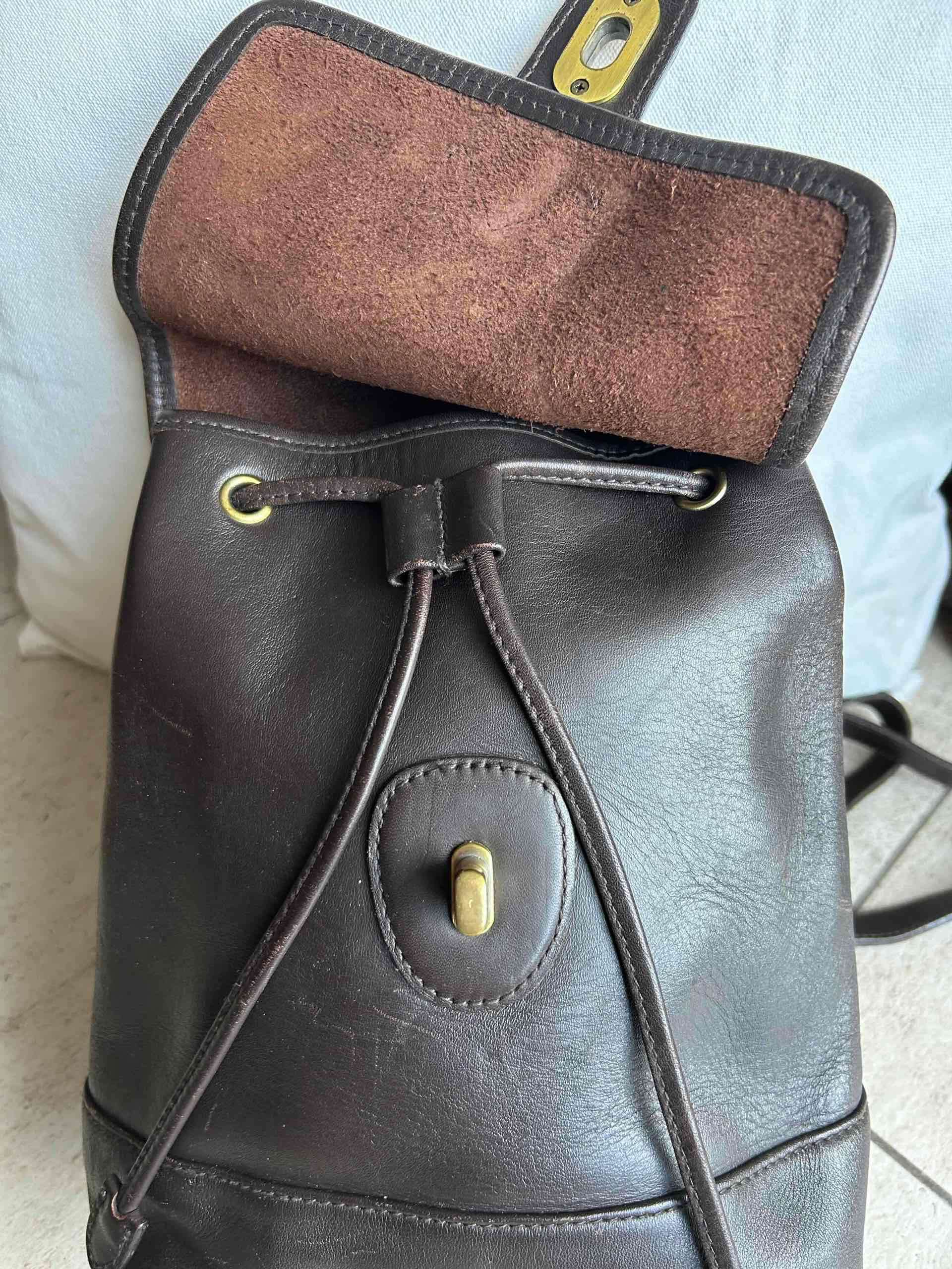 Mochila de cuero vintage - miniatura 2