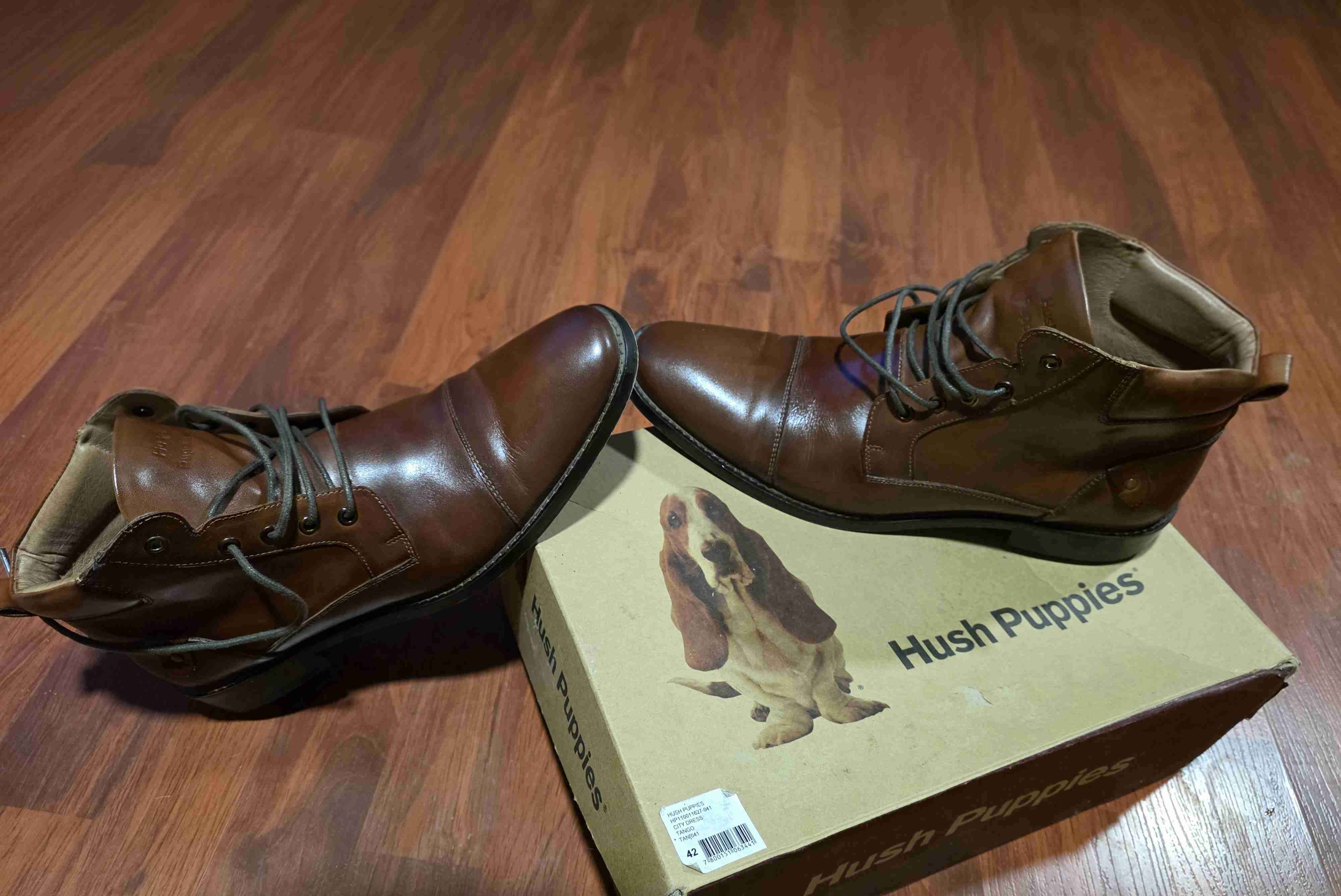 Botas de cuero marrón Hush Puppies - miniatura 5