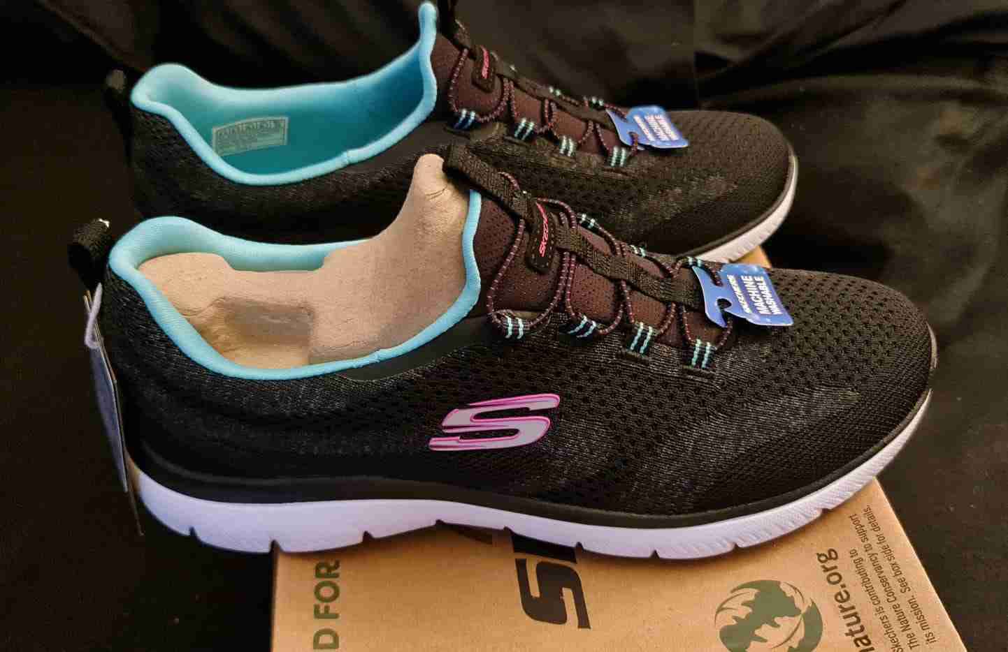 Zapatillas negras Skechers nuevas - miniatura 3