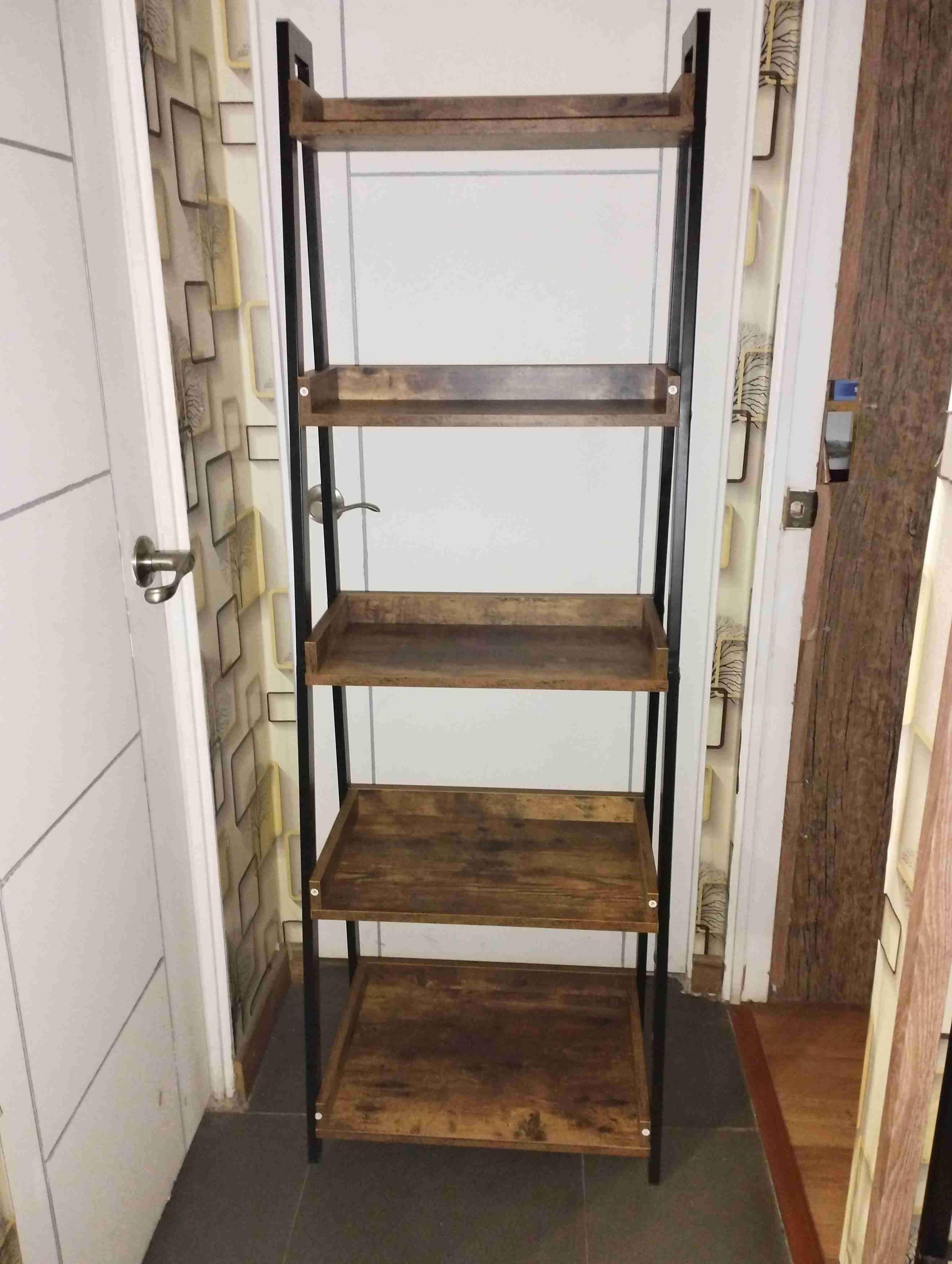 Estante escalera de madera y metal - miniatura 2