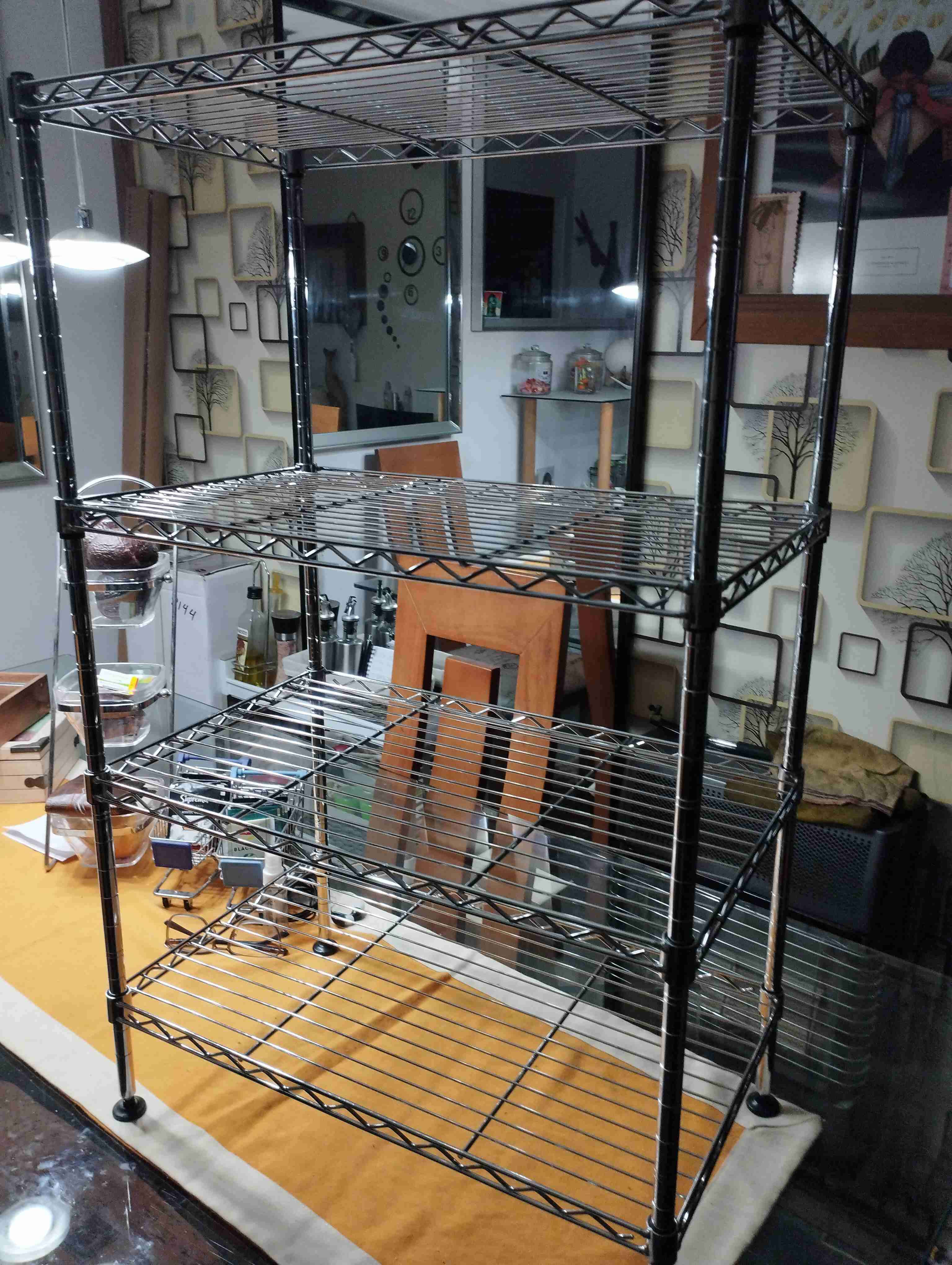 Estante metálico de 4 niveles - miniatura 4