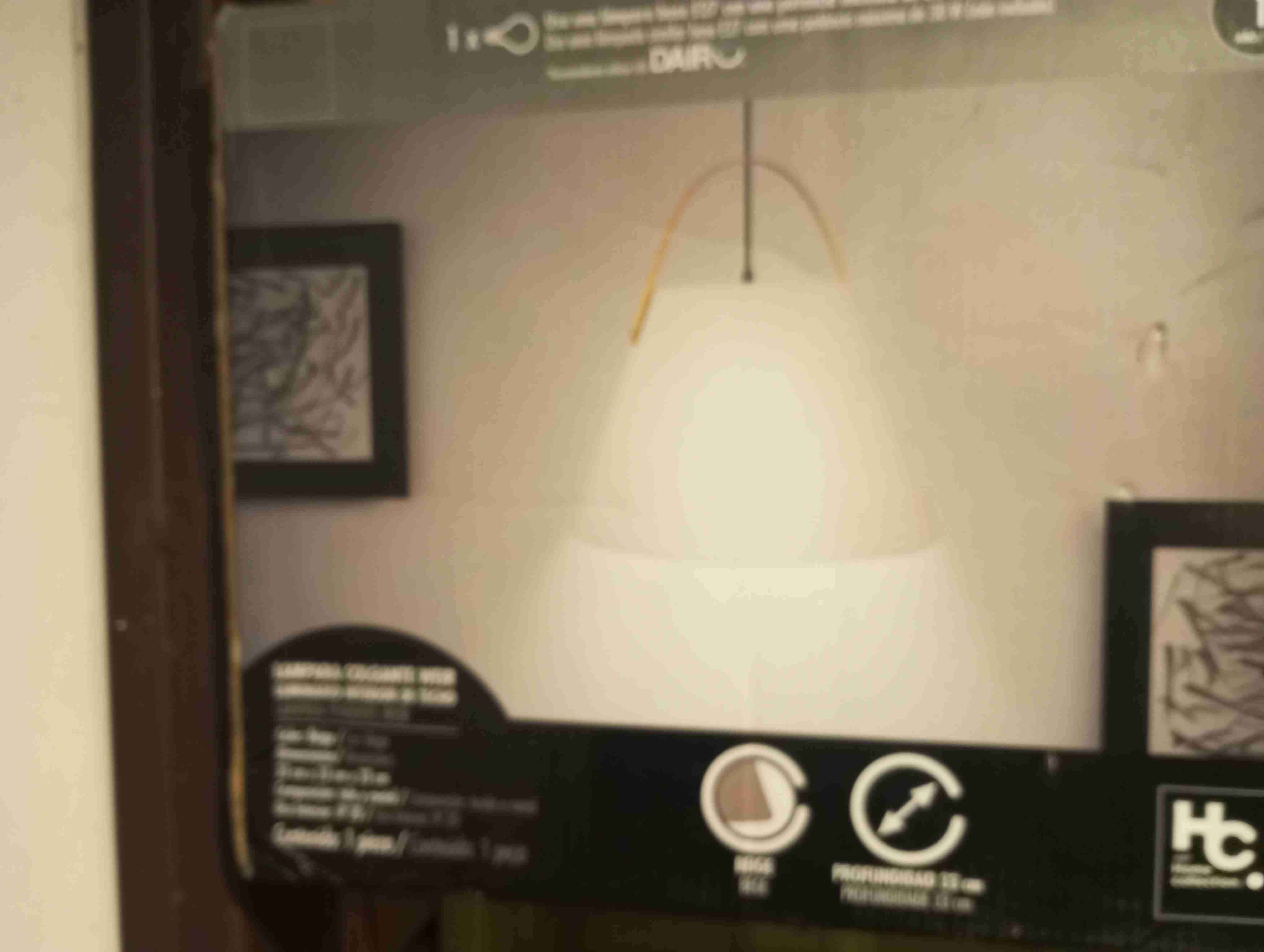 Lámpara colgante interior beige - miniatura 2