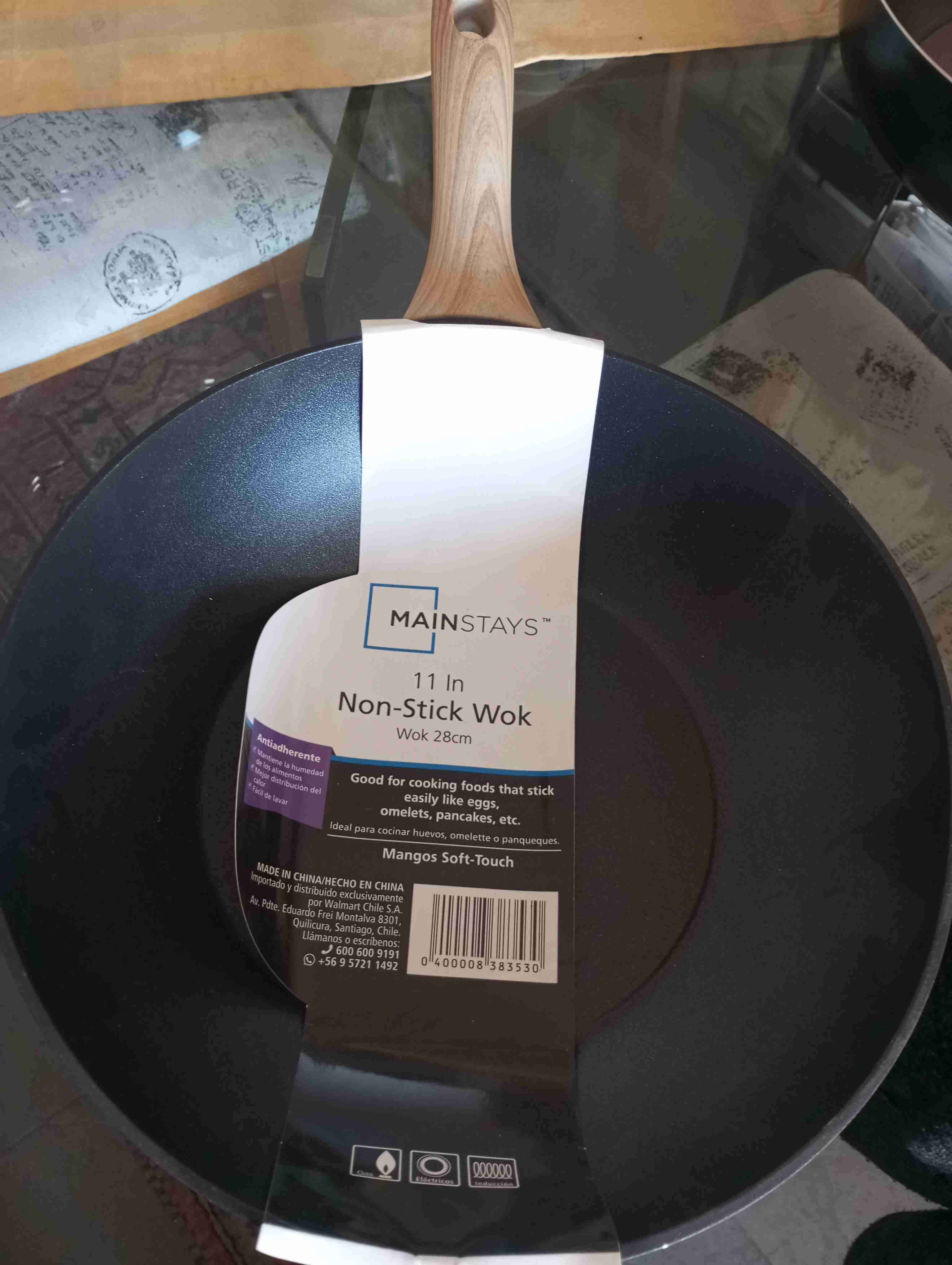 Wok antiadherente 28cm Mainstays