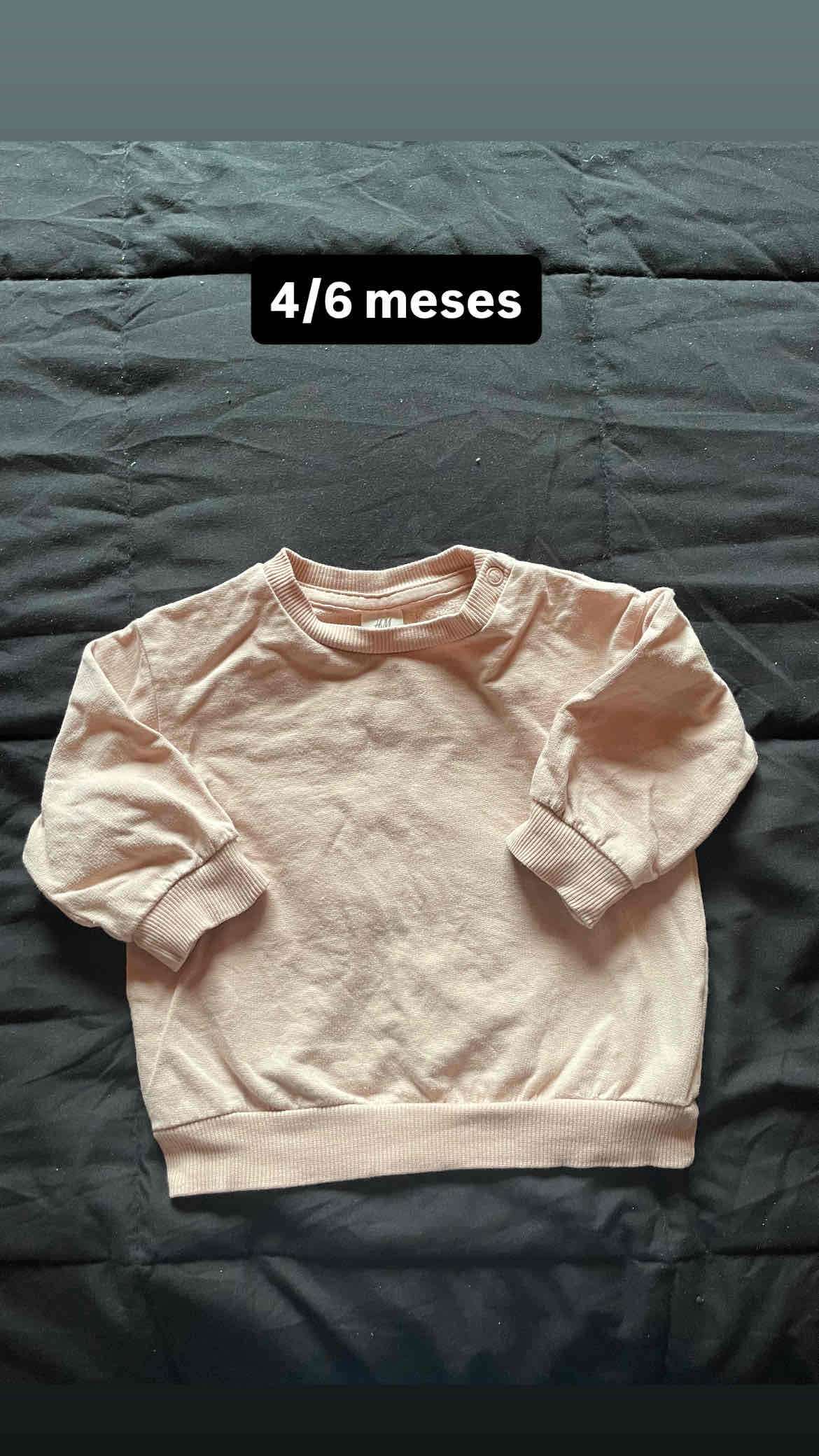 Poleron bebé 4/6 meses rosa