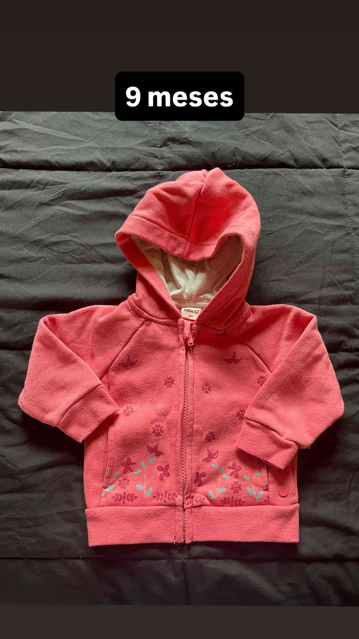 Polerón rosado bebé 9 meses