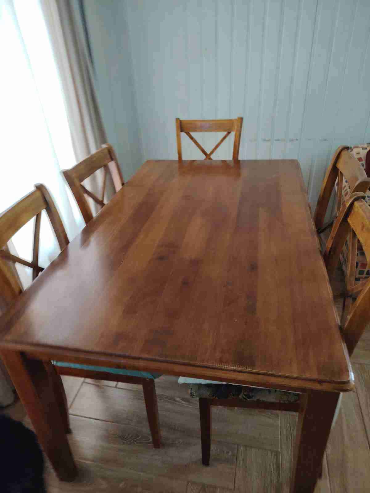 Conjunto comedor madera 6 sillas - miniatura 2