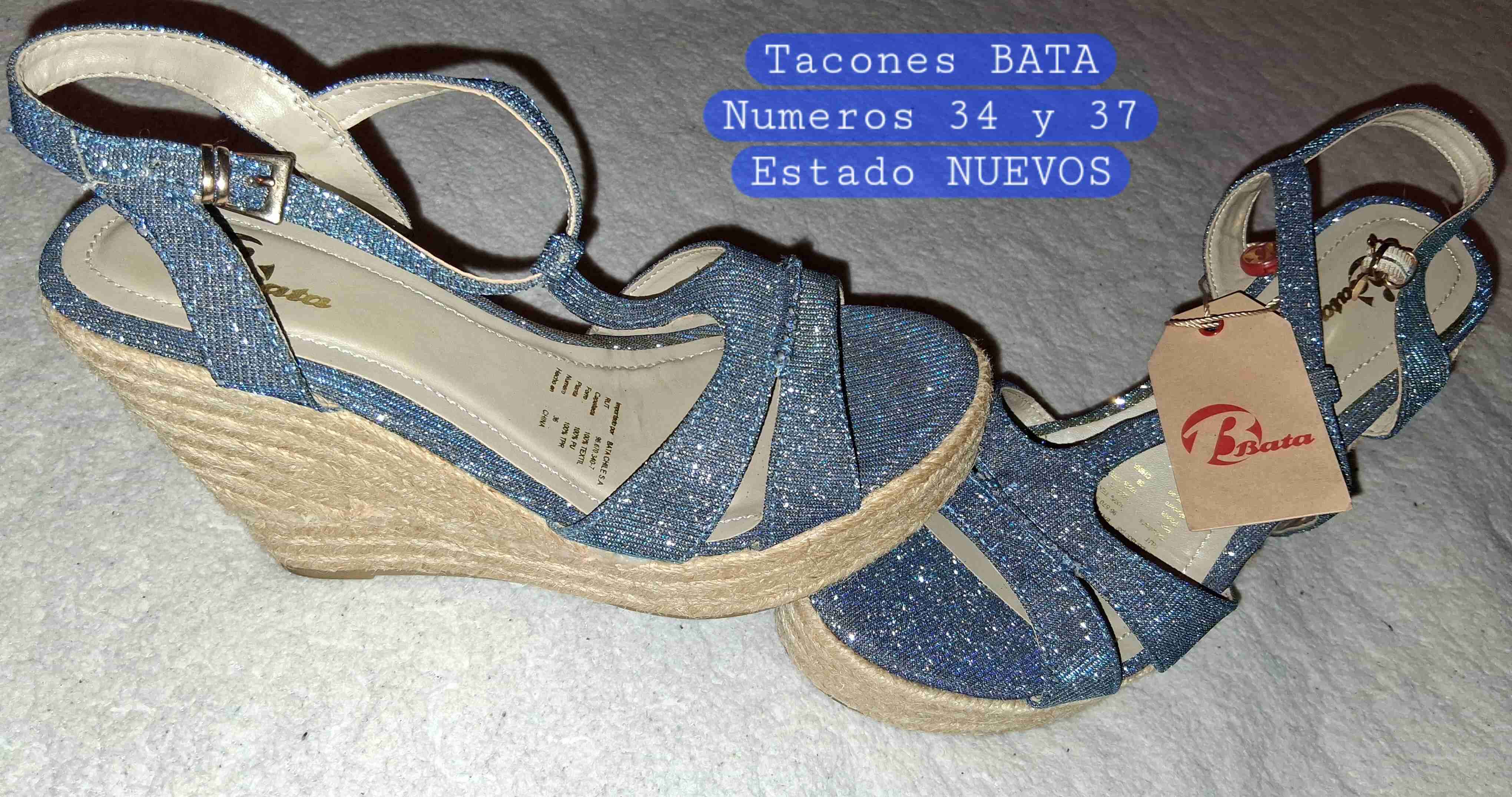 Tacones Bata brillantes nuevos
