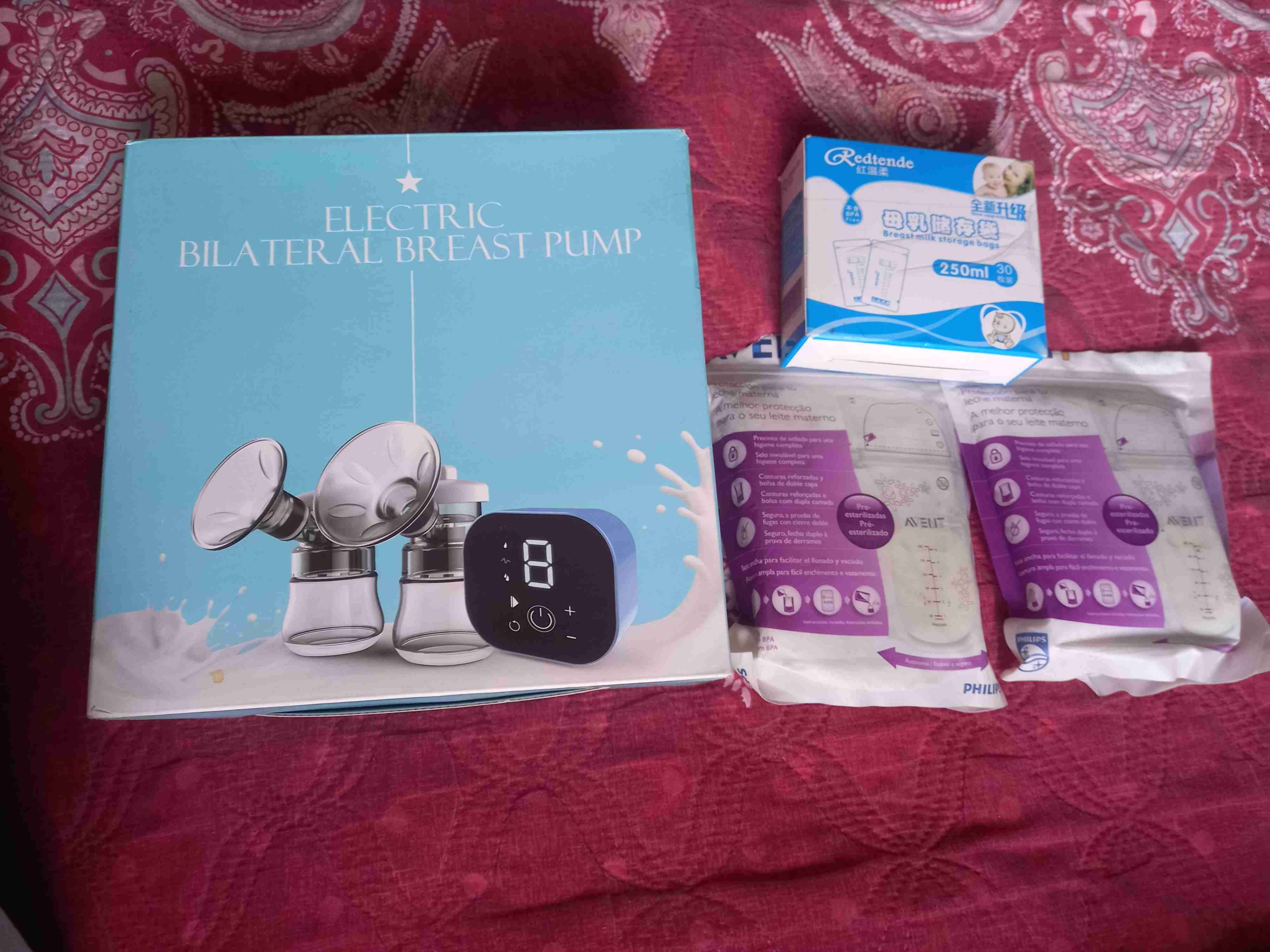 Extractor de leche eléctrico bilateral