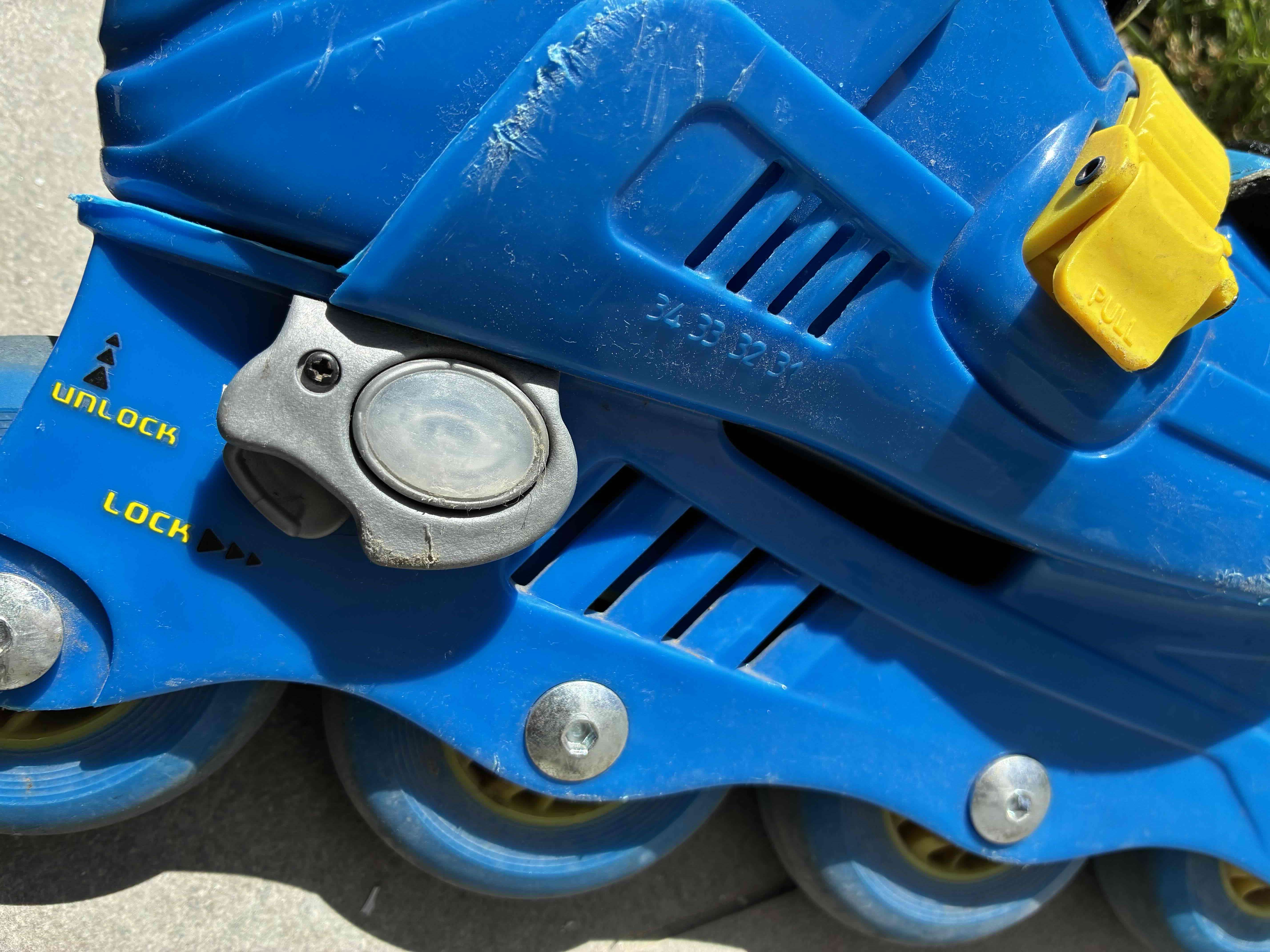 Patines en línea azules para niños - miniatura 3