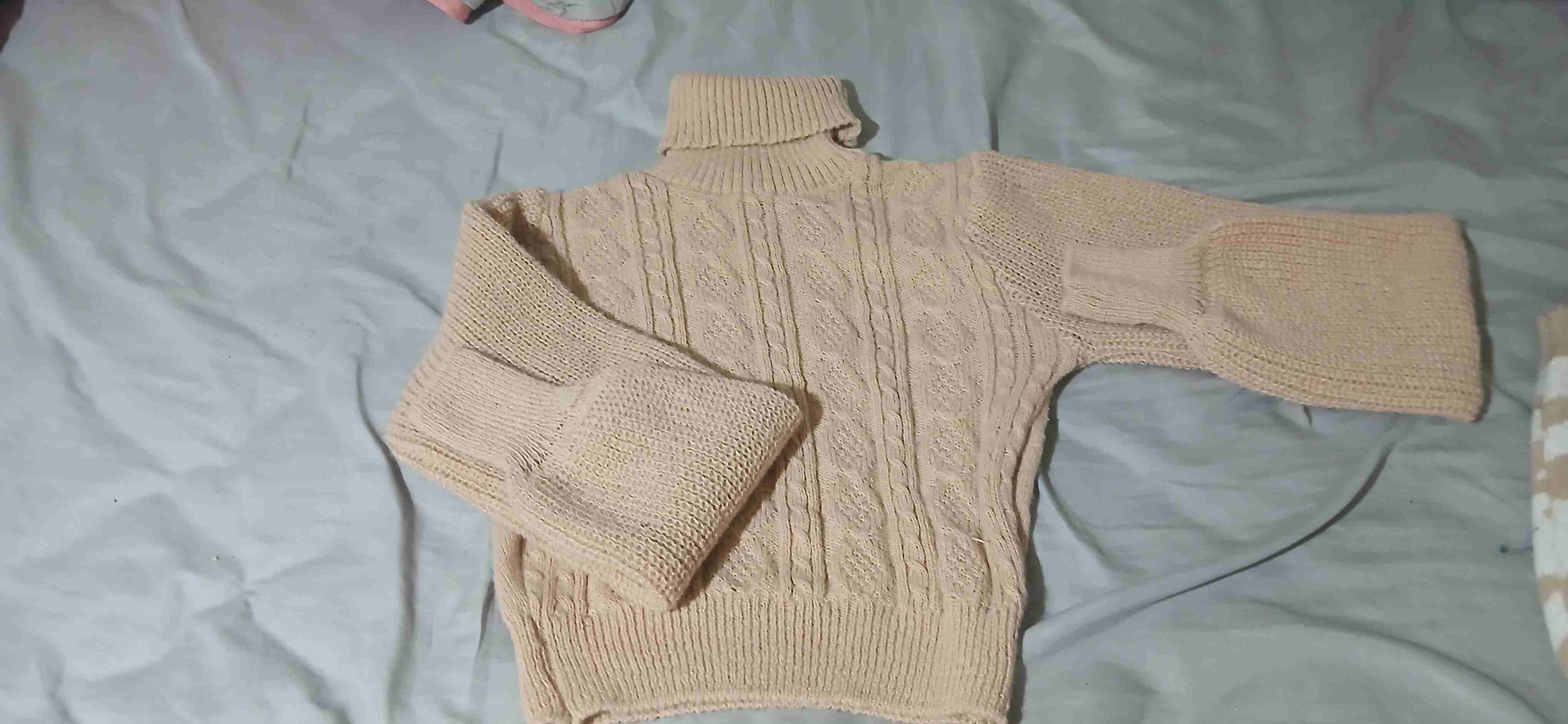 Suéter de lana beige