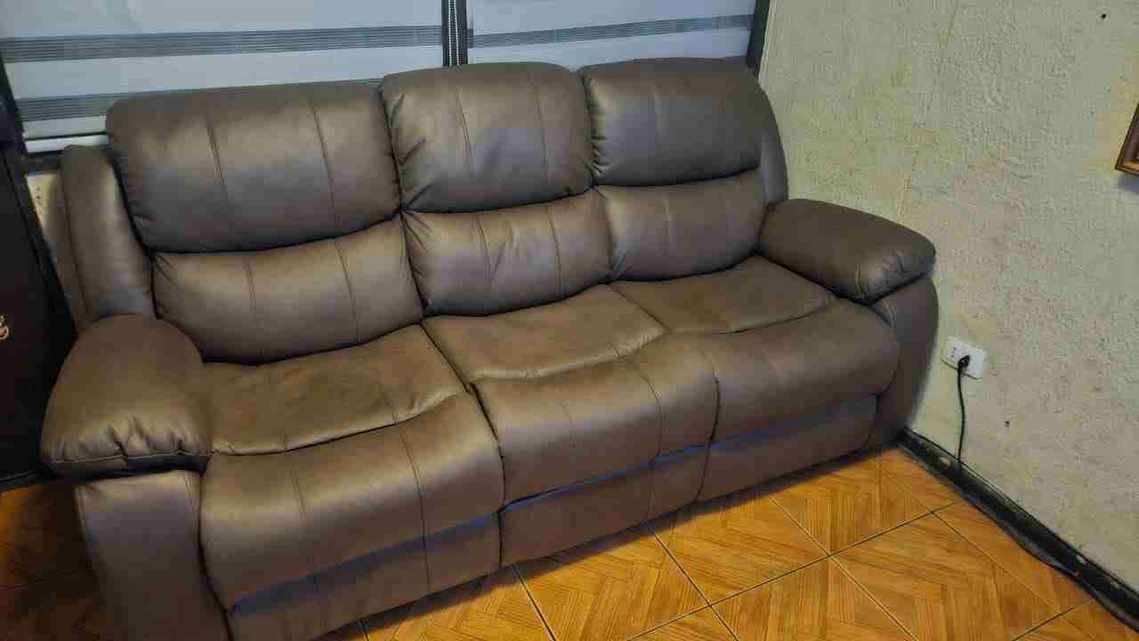 Sofá Gris Reclinable 3 Cuerpos - miniatura 2