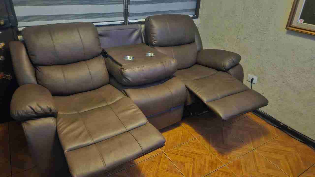 Sofá Gris Reclinable 3 Cuerpos - miniatura 3