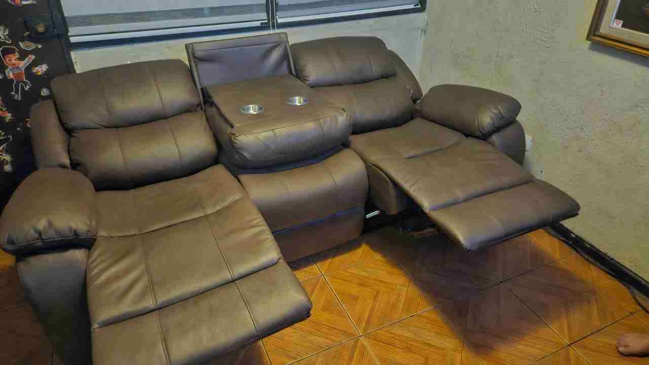 Sofá Gris Reclinable 3 Cuerpos - miniatura 4