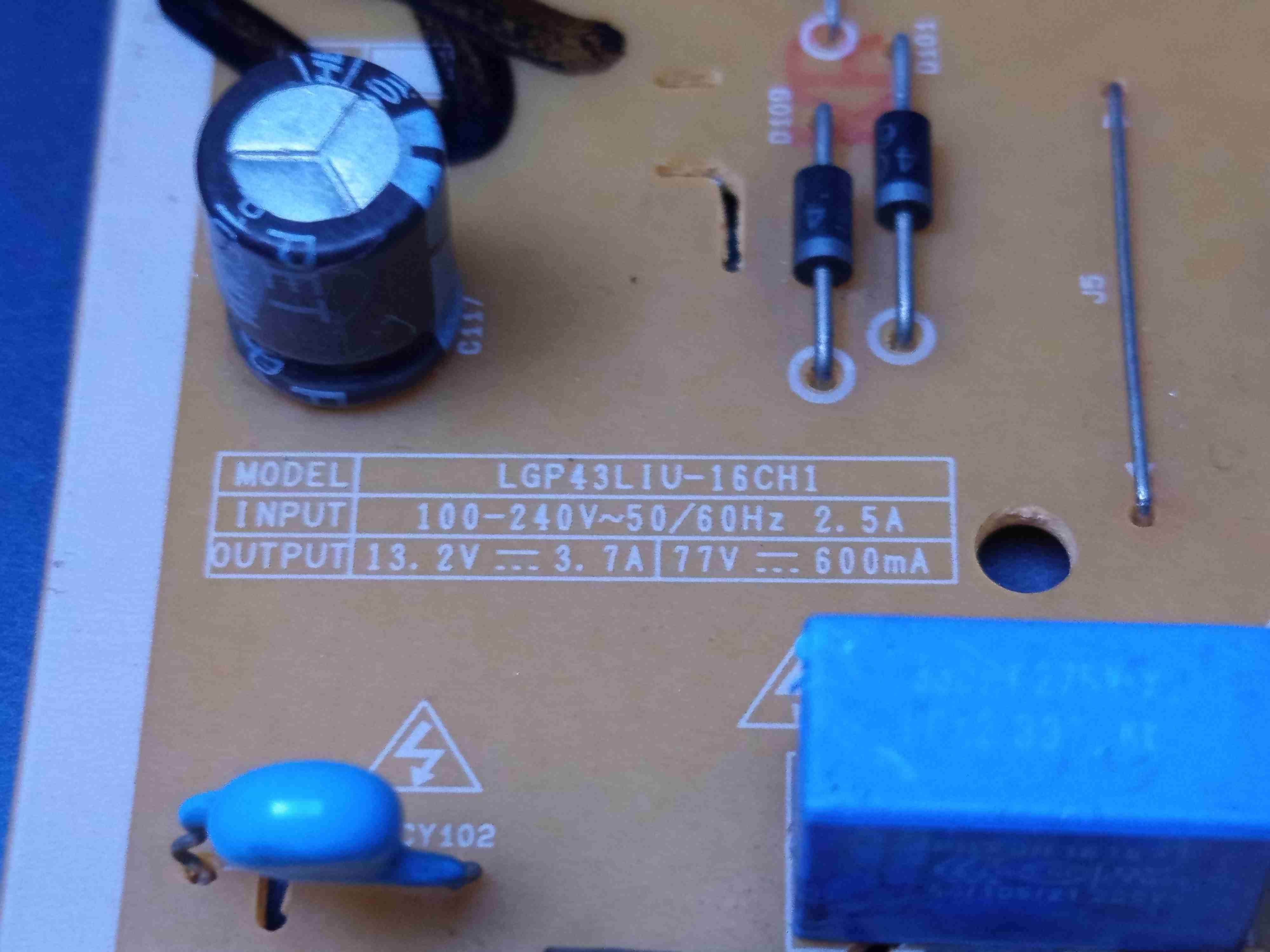 Fuente de poder televisor LG 43UH6000 - miniatura 4