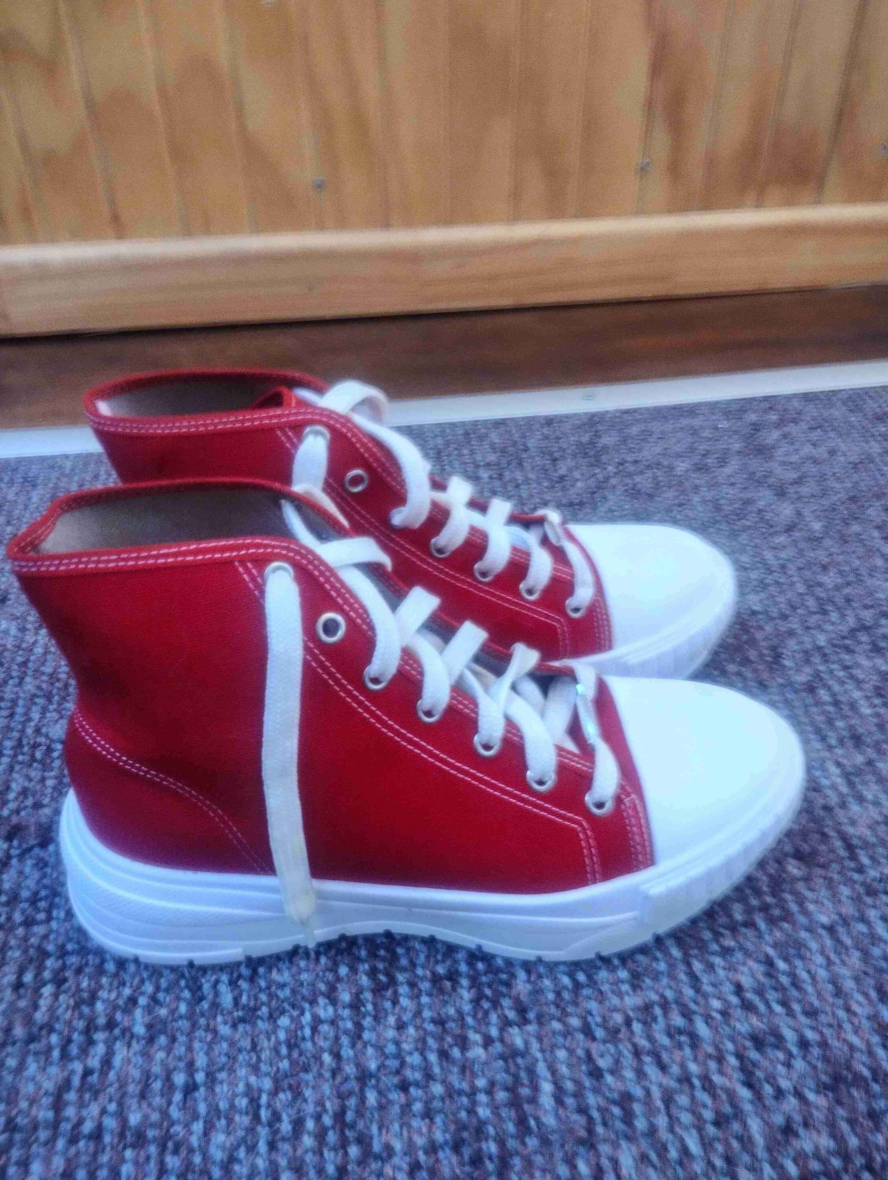 Zapatillas rojas de lona