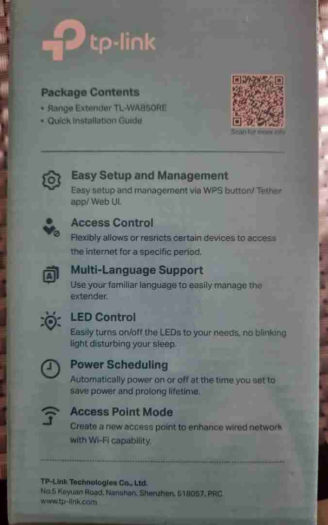 Extensor de Rango TP-Link TL-WA850RE