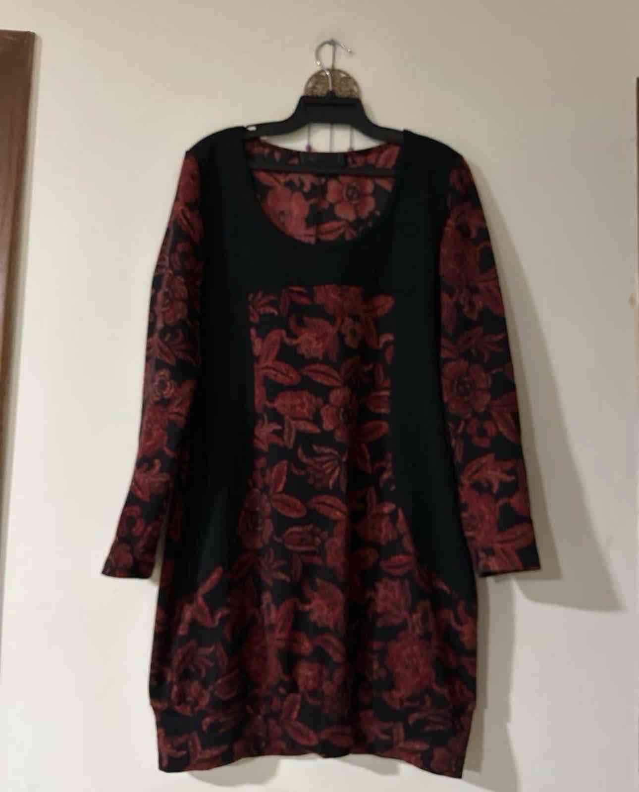 Vestido estampado  rojo