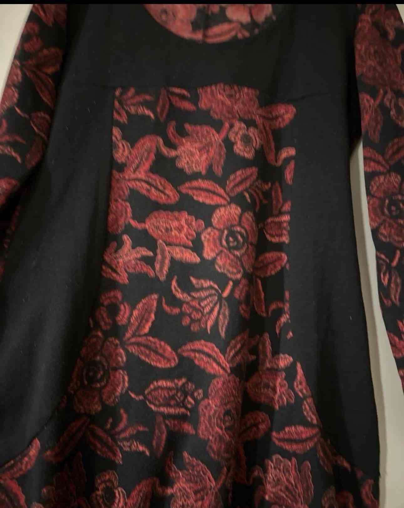 Vestido estampado  rojo - miniatura 2