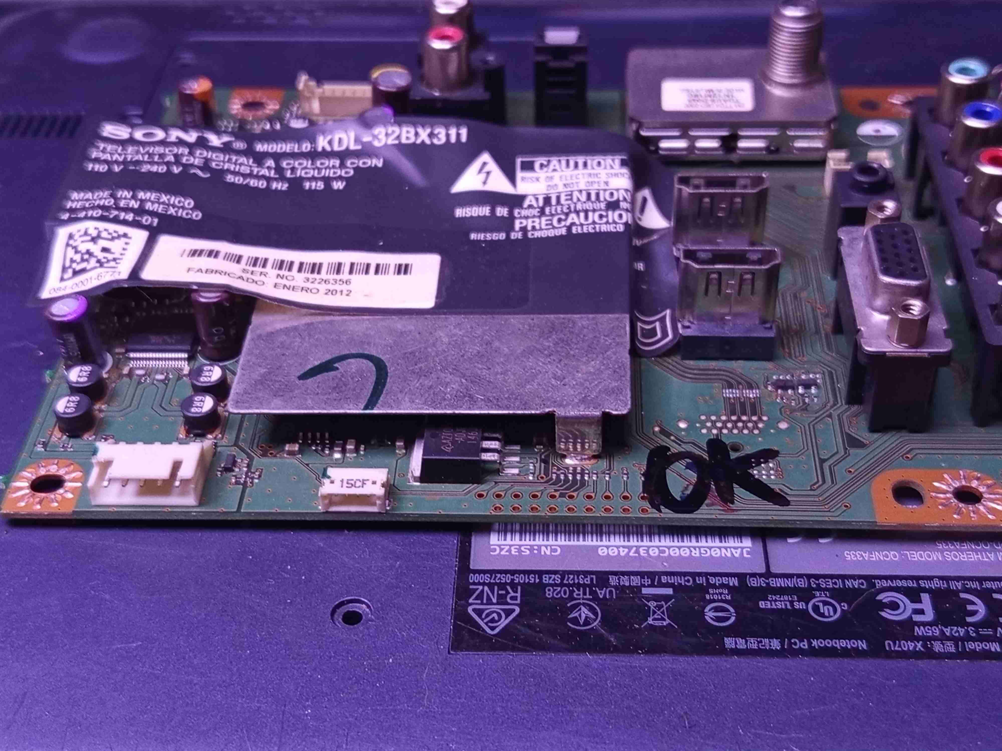 Placa mainboard para televisor Sony KDL-32BX311 - miniatura 4