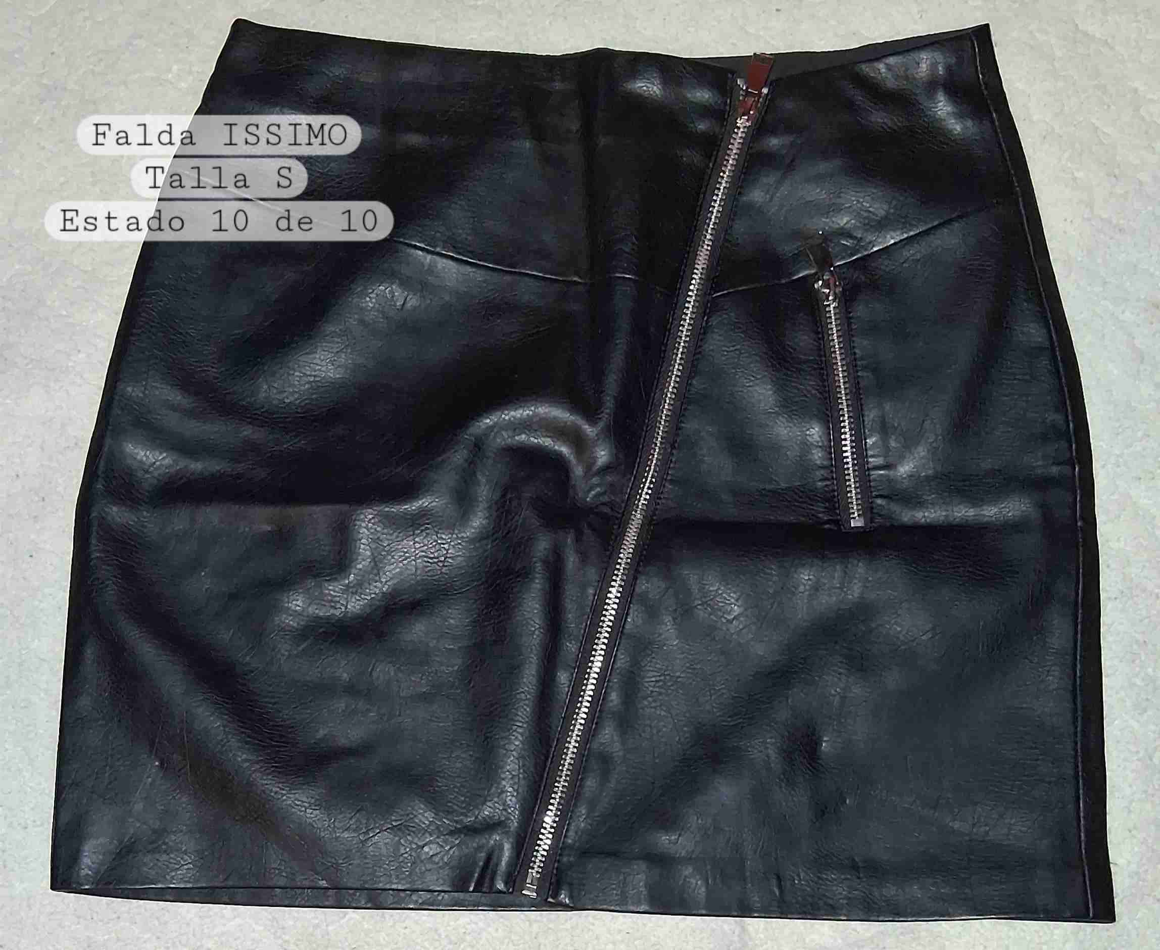 Falda negra ISSIMO con cierre