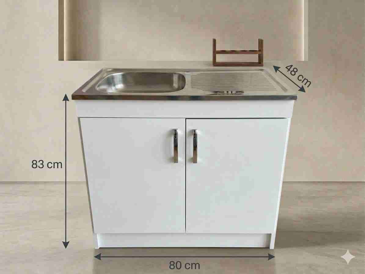 Gabinete para cocina/baño blanco - miniatura 3