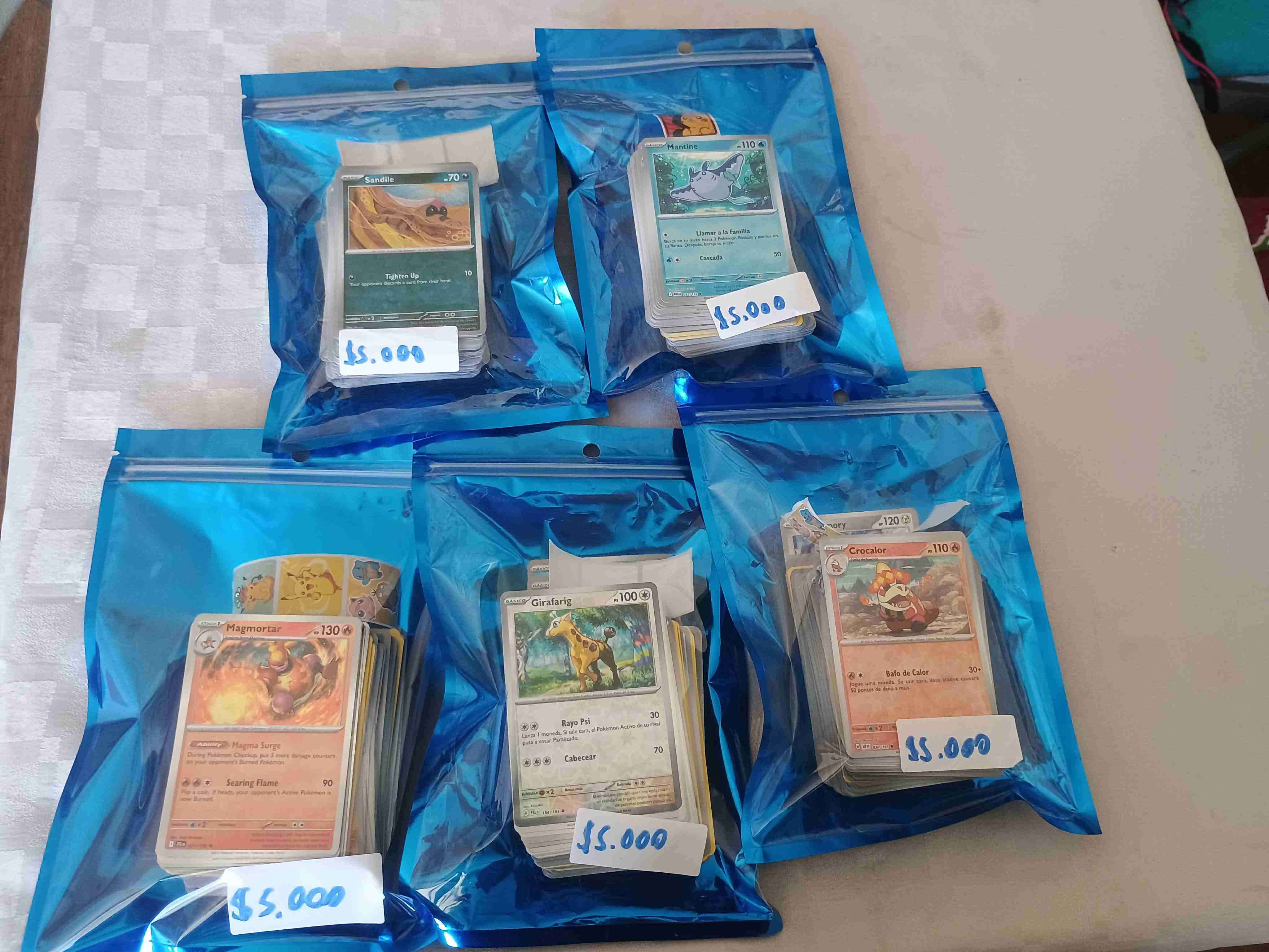Lote 50/70/100 cartas pokemon originales - miniatura 5
