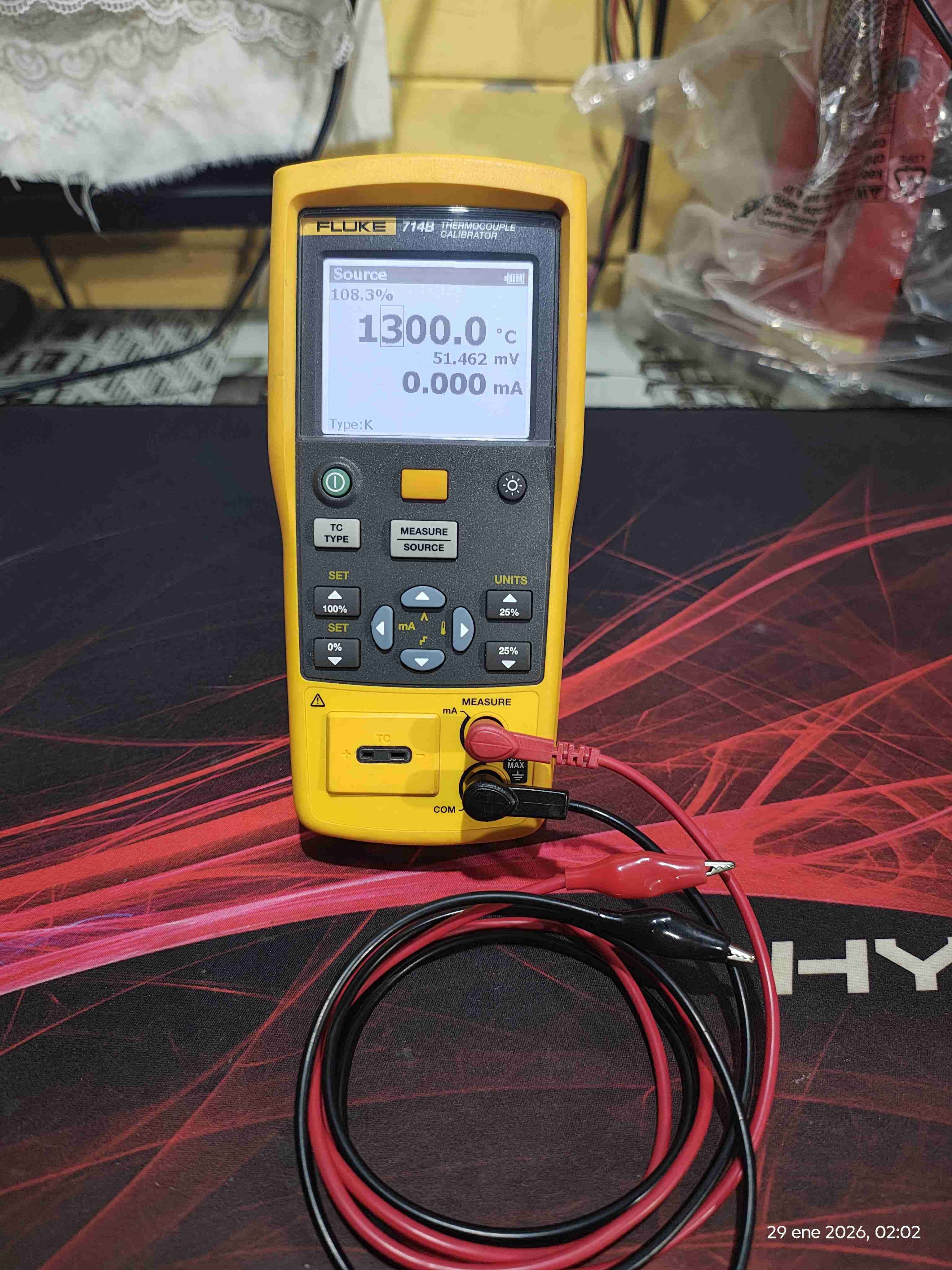 Calibrador termopar Fluke 714B - miniatura 2